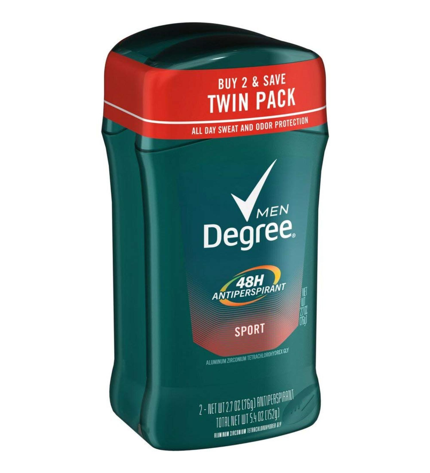 Degree Men Invisible Solid Deodorant Sport Twin Pack - 2.7 oz | Buy Online Internationally - Buy Online on GoSupps.com