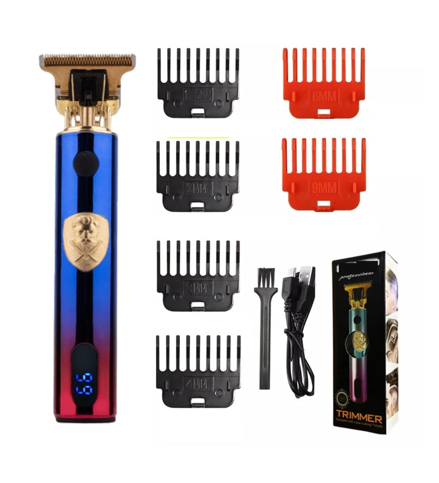 T9 LCD Electric Hair Clipper Trimmer for Men - Precision Shaving & Grooming Tool (Black) | International Shipping - Buy Online on GoSupps.com