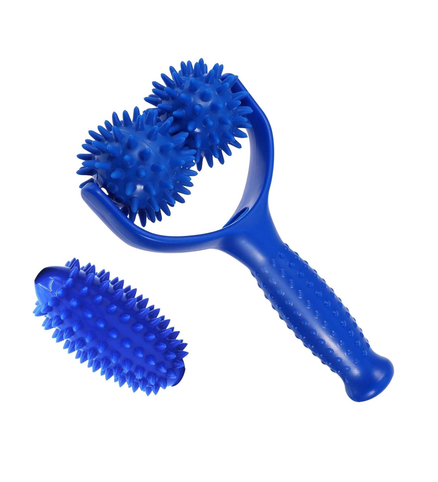 Khiry Massage Balls & Scooter - Self-Massage Roller with Handle for Back Legs Feet & Hands - Relieve Muscle Pain - Buy Online on GoSupps.com