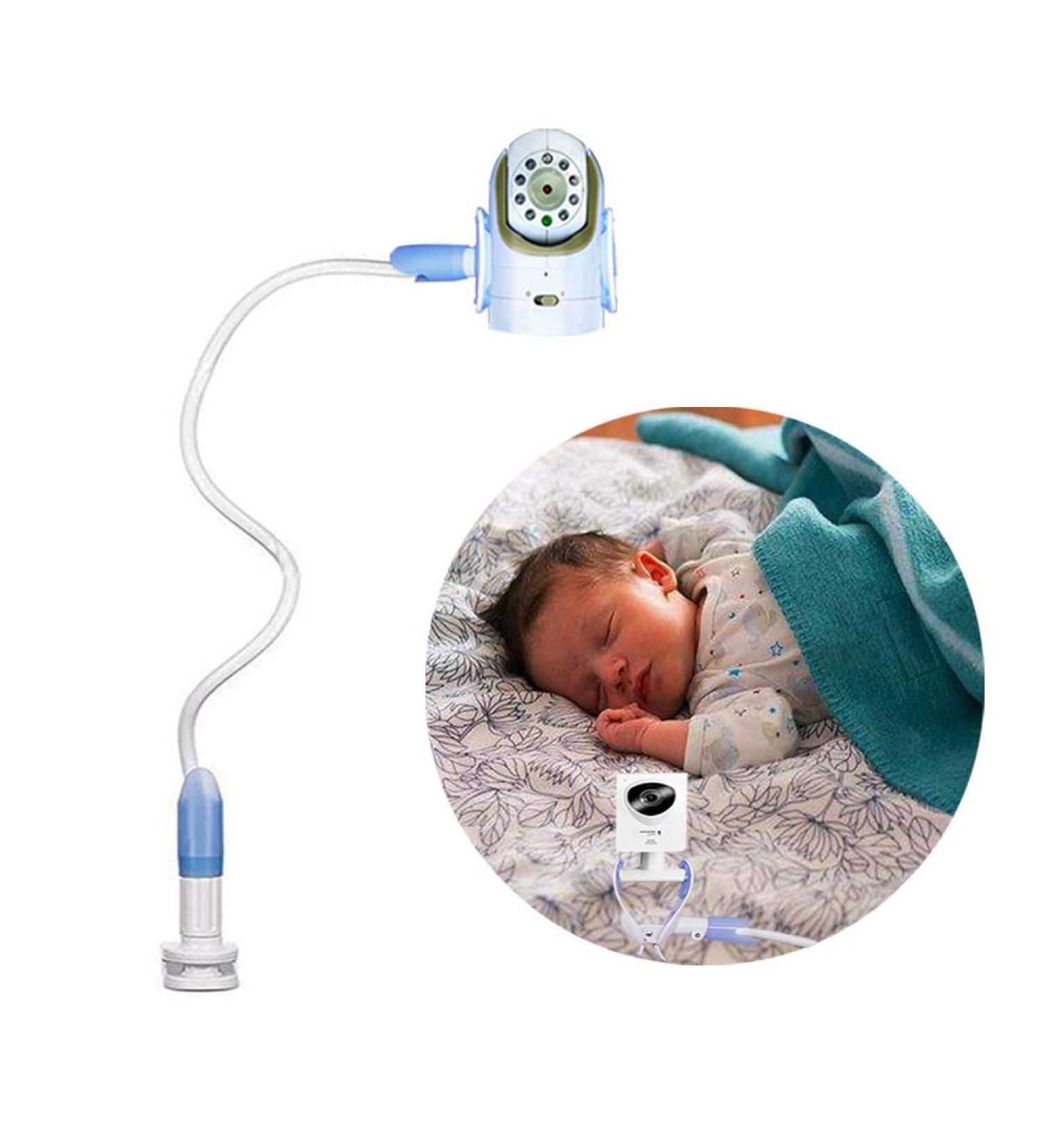 Universal Baby Monitor Wall Mount  Infant Baby Camera Holder  Baby Monitor Shelf  Baby Camera Stand for Crib Nursery Compatible with Most Baby Monitors - Buy Online on GoSupps.com