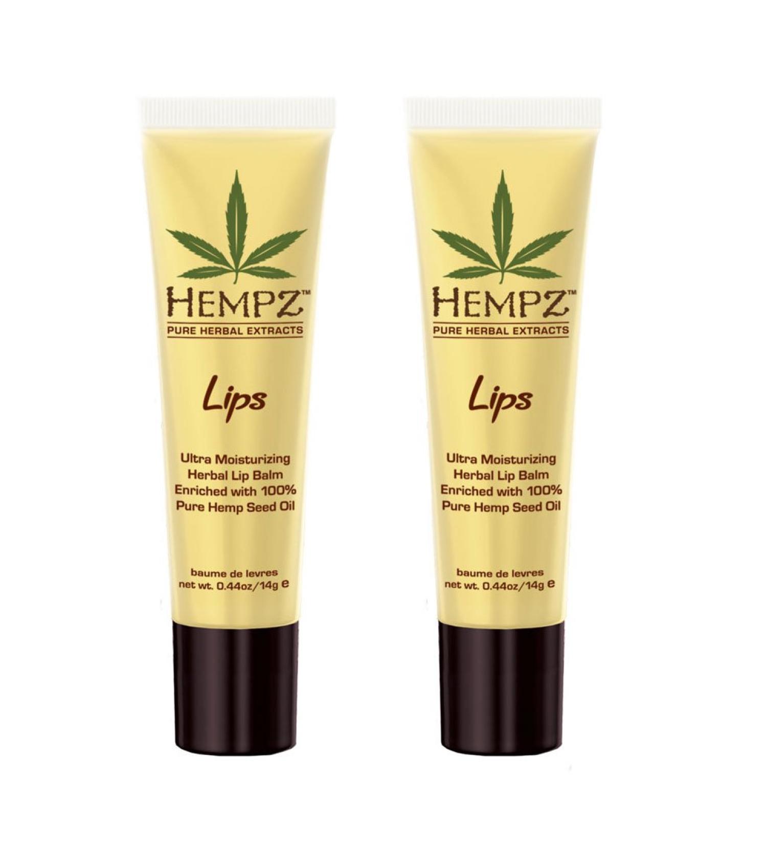 Hempz Herbal Lip Balm Set of 2 non-SPF
