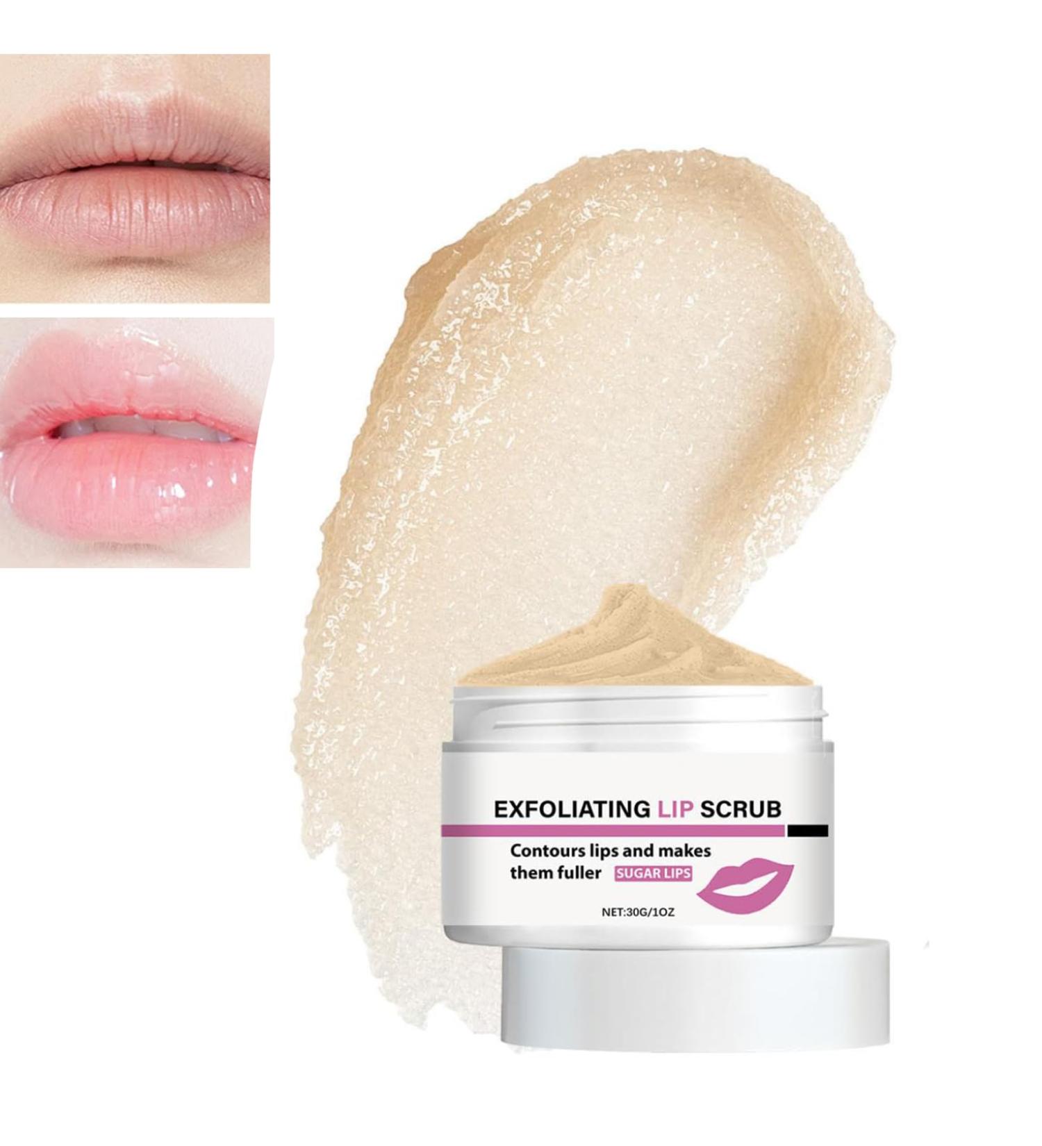 Lip Scrub Natural Moisturizing Lip Scrub with Sugar Lip Care Products Relieves Dry and Flaky Lips (1PC 30G) - Buy Online on GoSupps.com