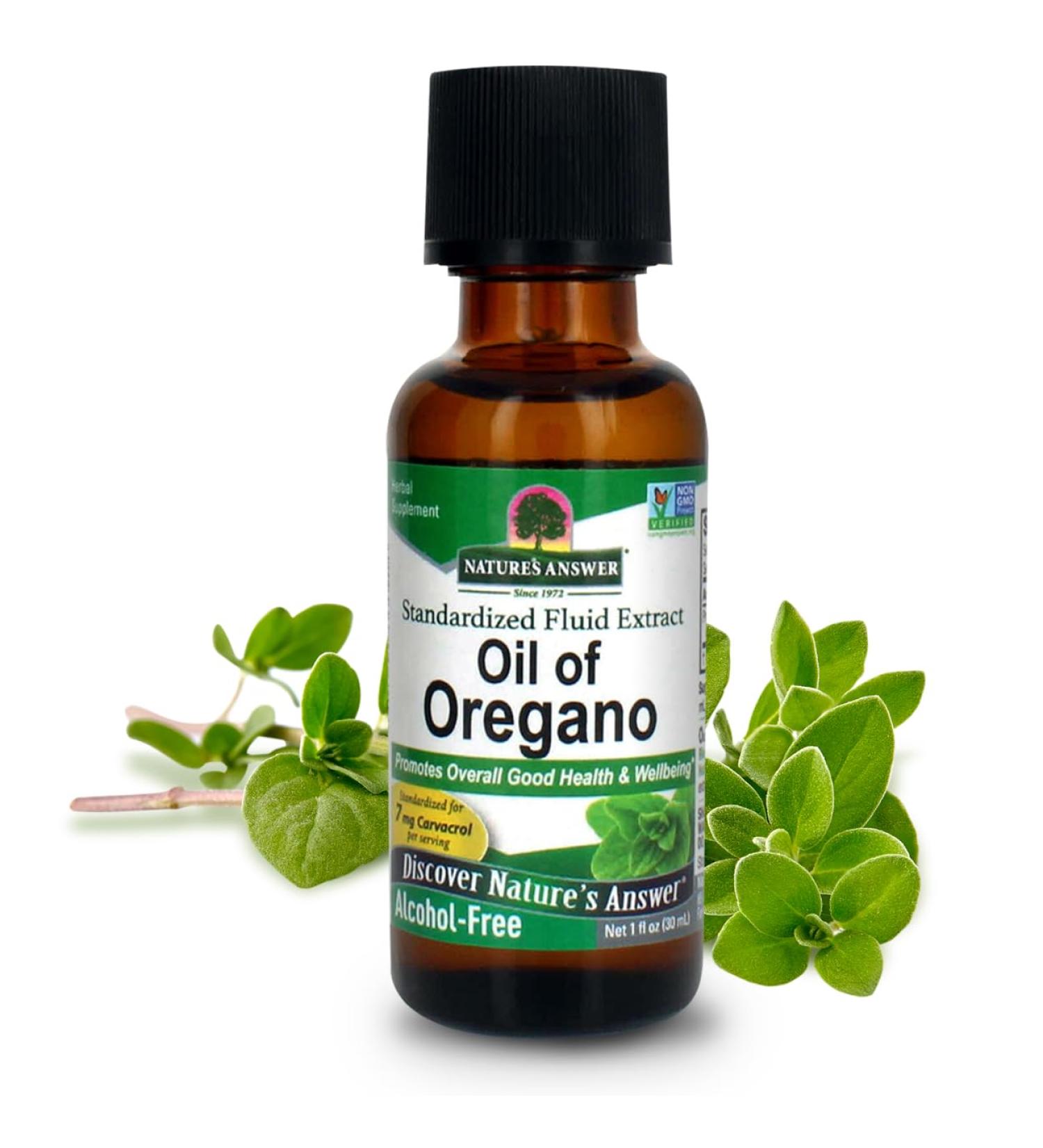 Nature's Answer Oil of Oregano Leaf | Supports Healthy Intestinal & Digestive Function | Promotes Overall Good Health and Wellness | Gluten-Free Alcohol-Free & No Preservatives 1oz - Buy Online on GoSupps.com
