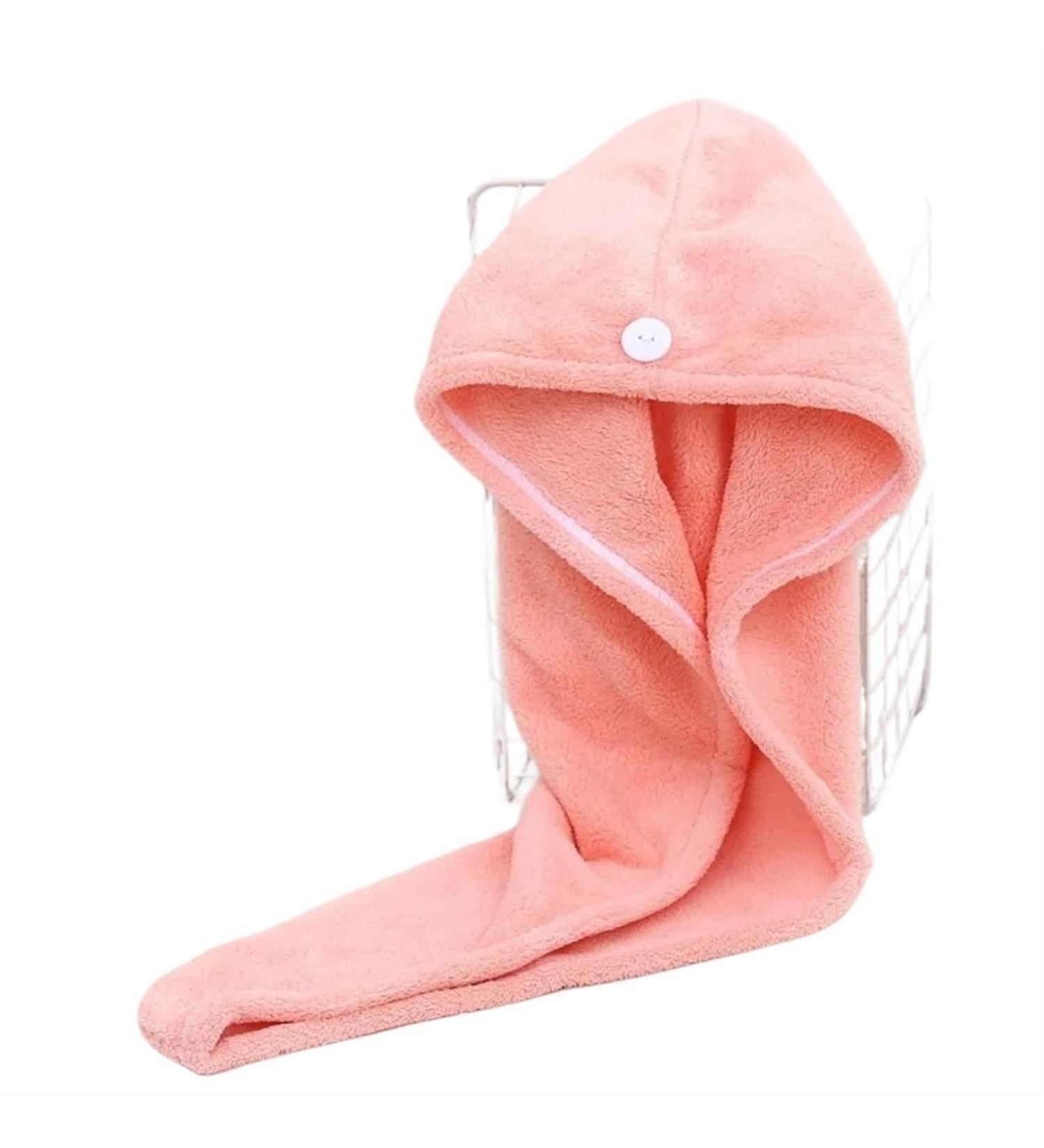 Buy 2pcs Fast Dry Hair Towel Wrap - Super Absorbent Microfiber Coral Velvet Turban (Pink) for Quick Drying | International Shipping Available - Buy Online on GoSupps.com