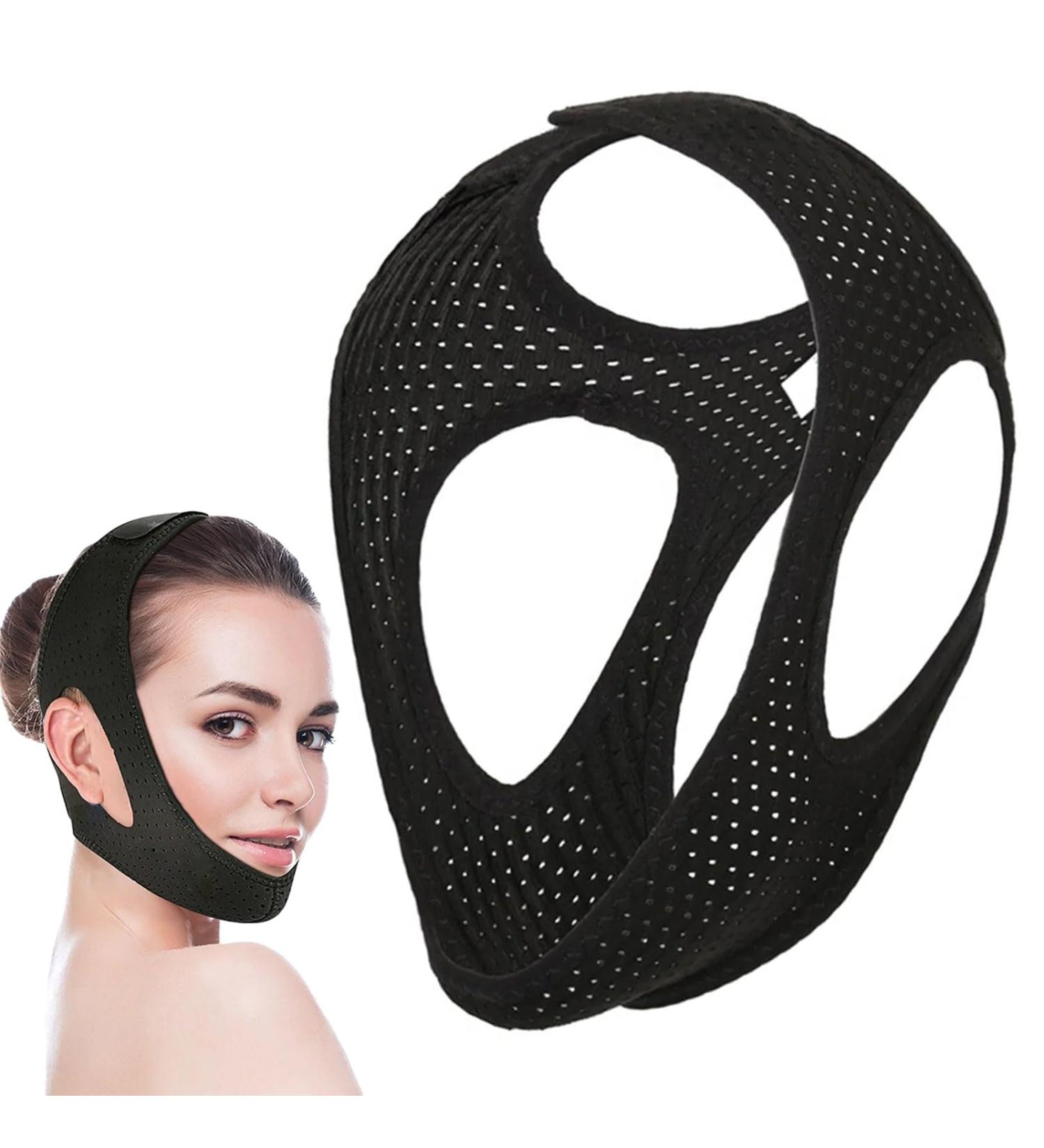 Adjustable Anti-Snoring Chin Strap for Men and Women - Stop Snoring with Breathable Mouth Guard - Buy Online on GoSupps.com