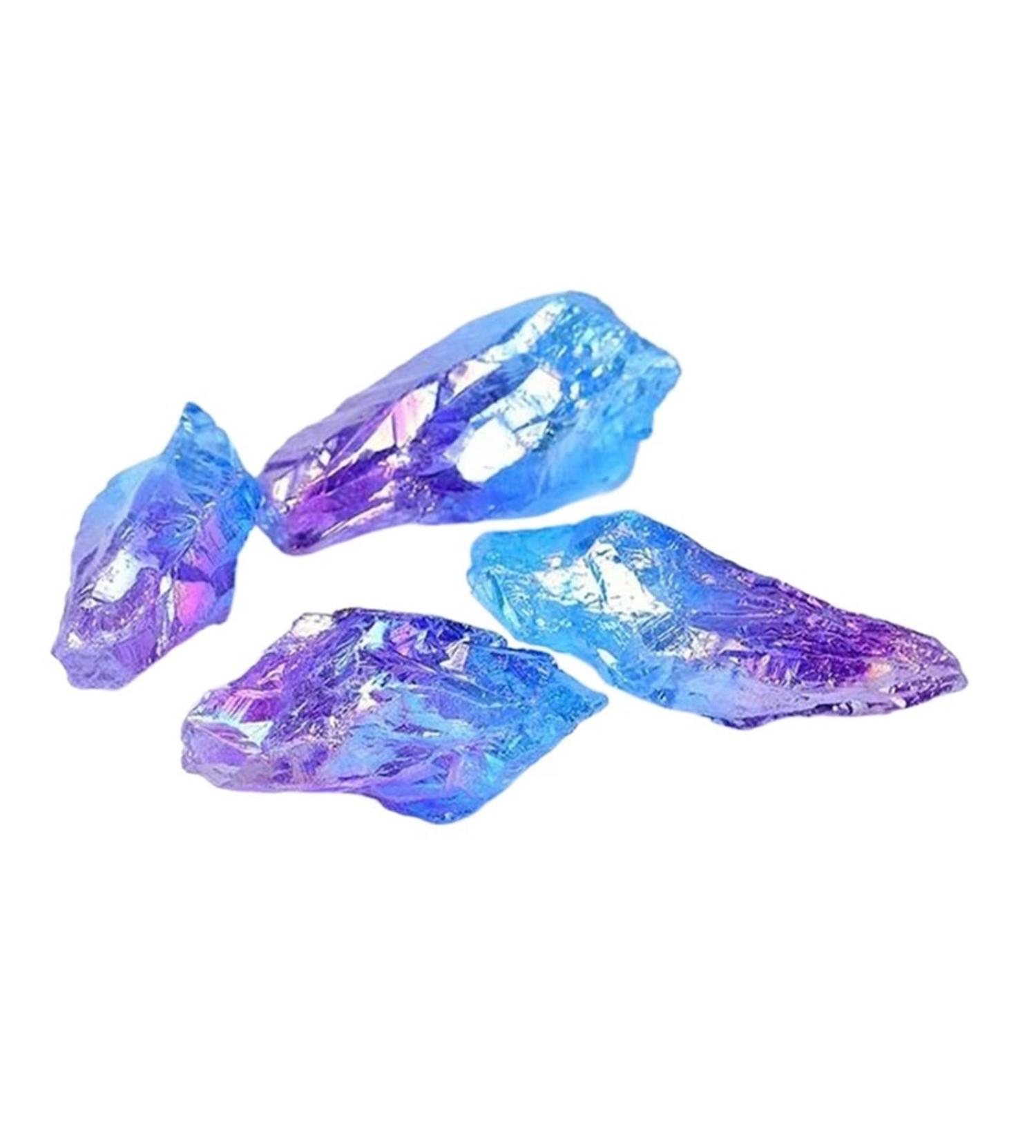 Room Decoration Natural Crystal Rough 200g Natural Crystal Electroplate Stone Quartz Specimen Collection Home Decor Fish Tank Decoration 190-200g Electroplate Stone - Buy Online on GoSupps.com