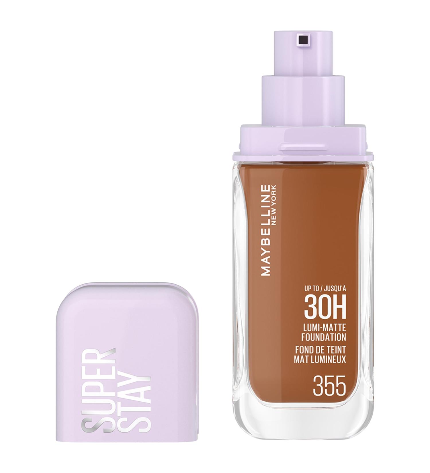  Maybelline Maybelline New York - Long-Lasting Liquid Foundation - Ultra-Resistant - Luminous Matte Finish - Enriched with Amino Acids - All Skin Types - Superstay 30H Lumi-Matte - Shade: 355-35ml - Buy Online on GoSupps.com