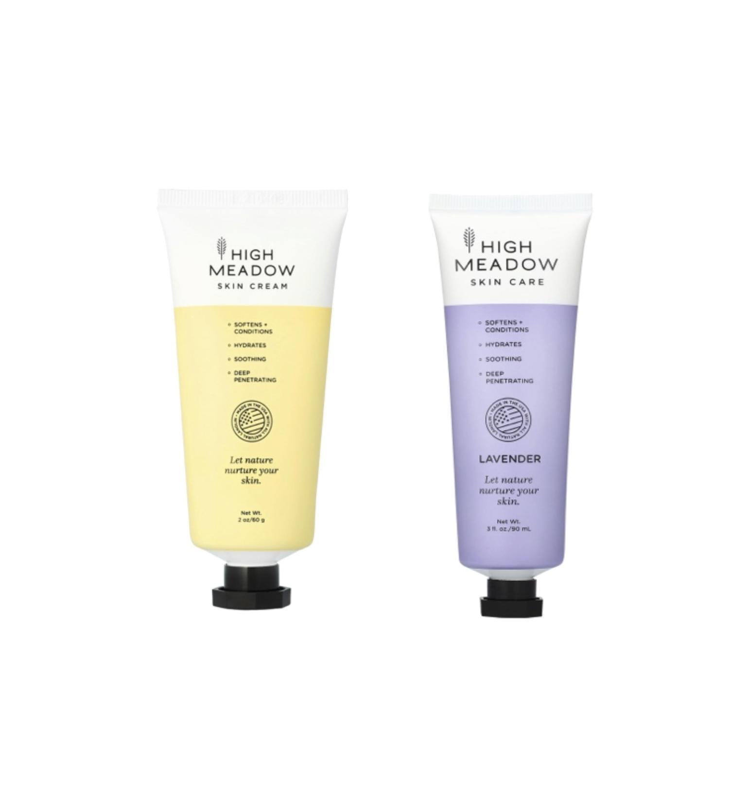 High Meadow Skin Care Bundle - Natural Lanolin (Unscented and Lavender) Cream Set for Intensive Hydration Moisturizing and Repair - Shea Butter Beeswax Vitamin E - Great for Dry Skin. - Buy Online on GoSupps.com