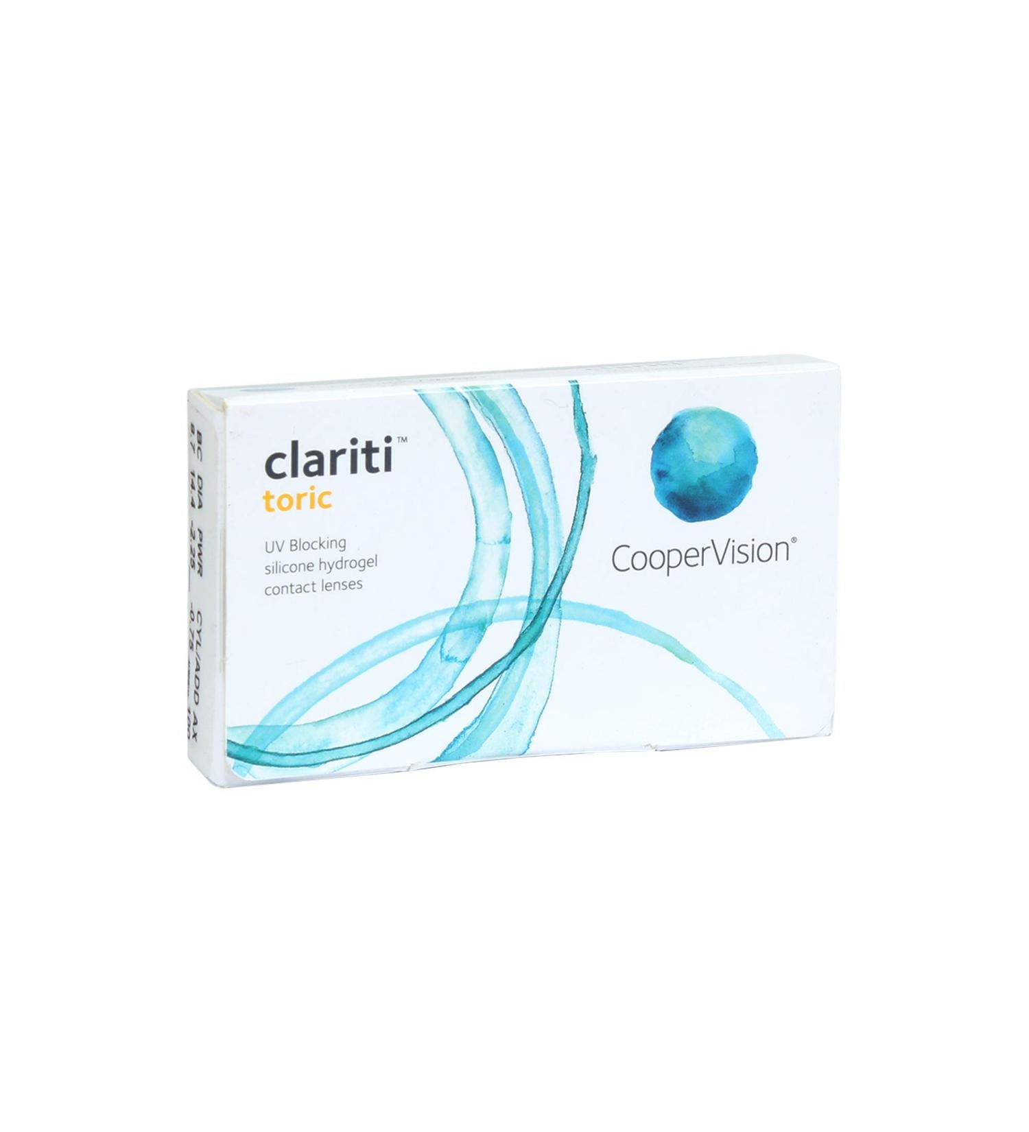Clariti Toric contact lenses monthly soft 6 pieces/BC 8.7 mm/DIA 13.8 mm/CYL -2.25 / AXIS 20 / +1.5 diopters