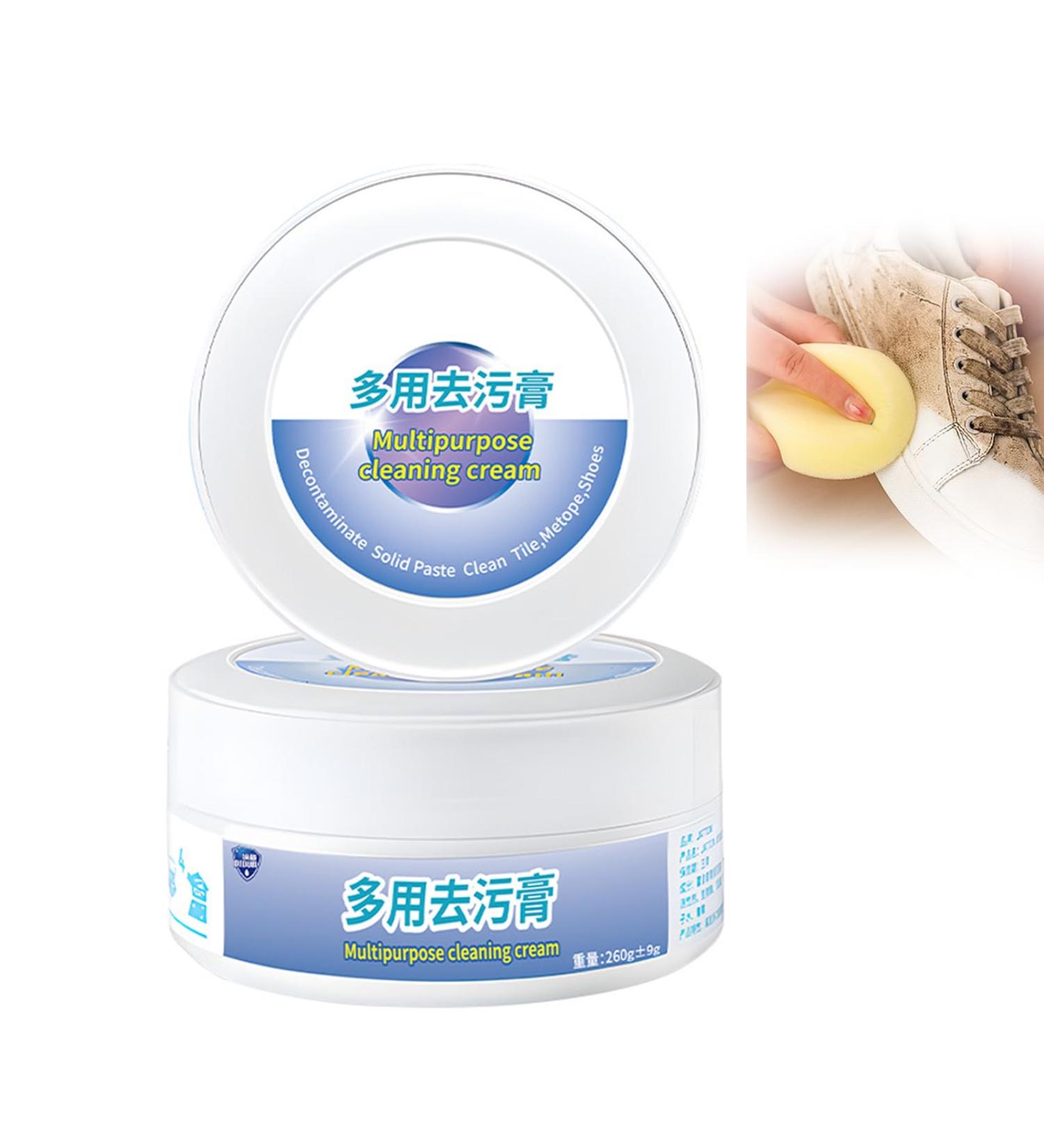 Aopukidor Multifunctional Shoe Cleaning And Decontamination Cream White Shoe Cleaning Cream With Sponge Eraser Strong Whitening Shoe Care Kit 1pc One Size - Buy Online on GoSupps.com
