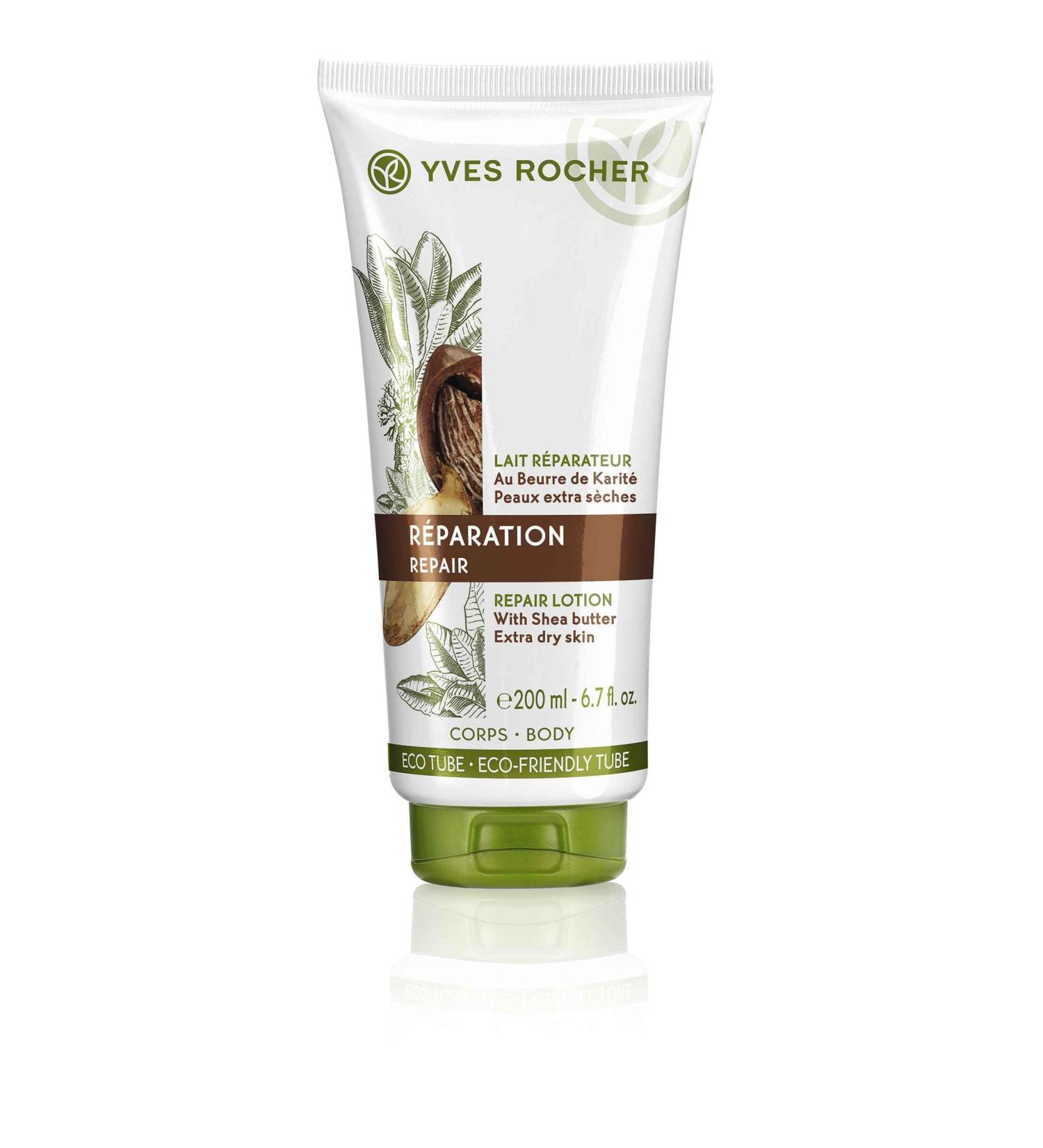 Yves Rocher Plant Care Body Repair Milk | Rich Organic Karit Butter Lotion for Very Dry Skin | Moisturizing Body Lotion for Women - Buy Online on GoSupps.com