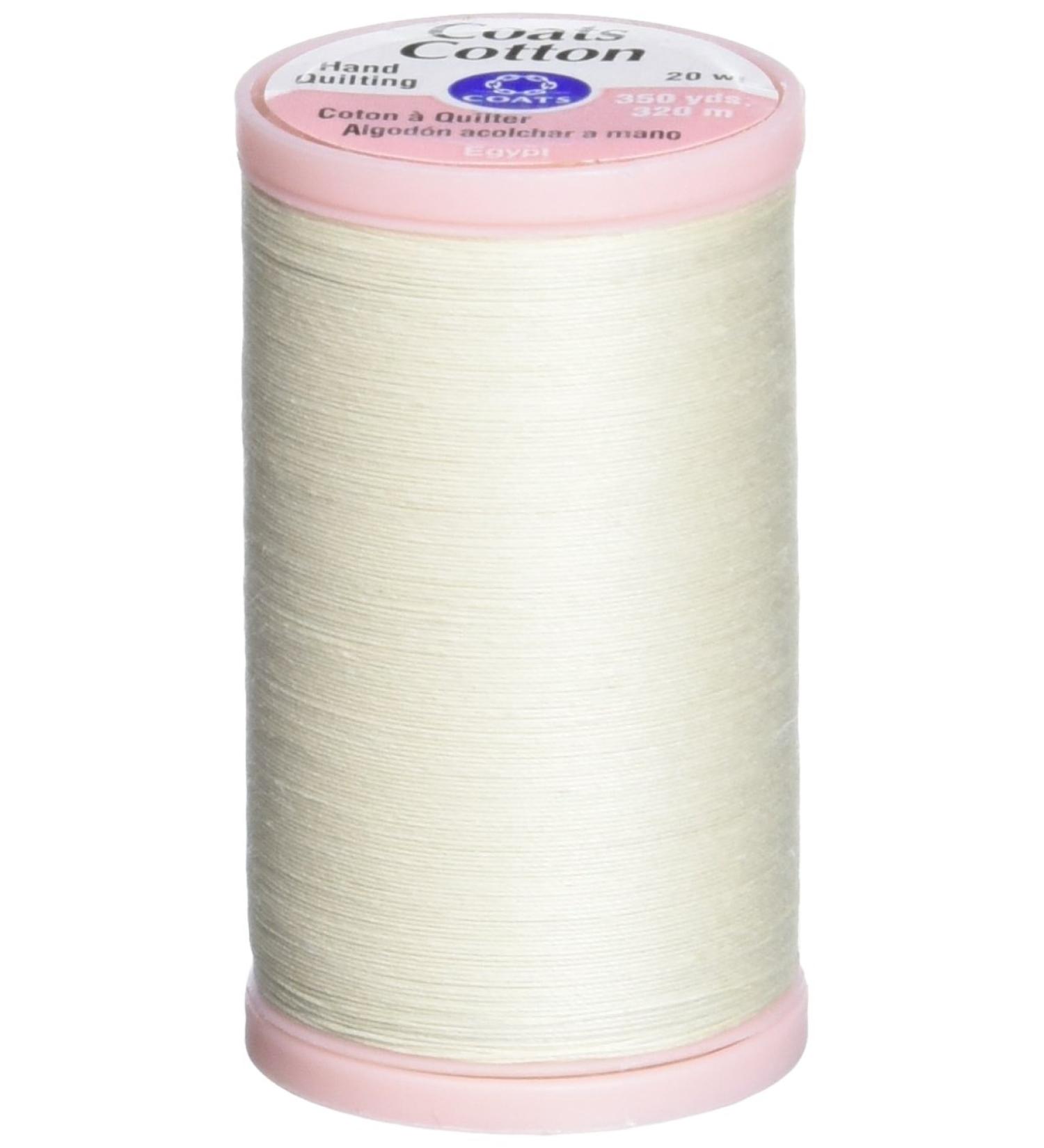 Coats & Clark S980-8010 Hand Quilting Cotton Thread, 350-Yard, Natural