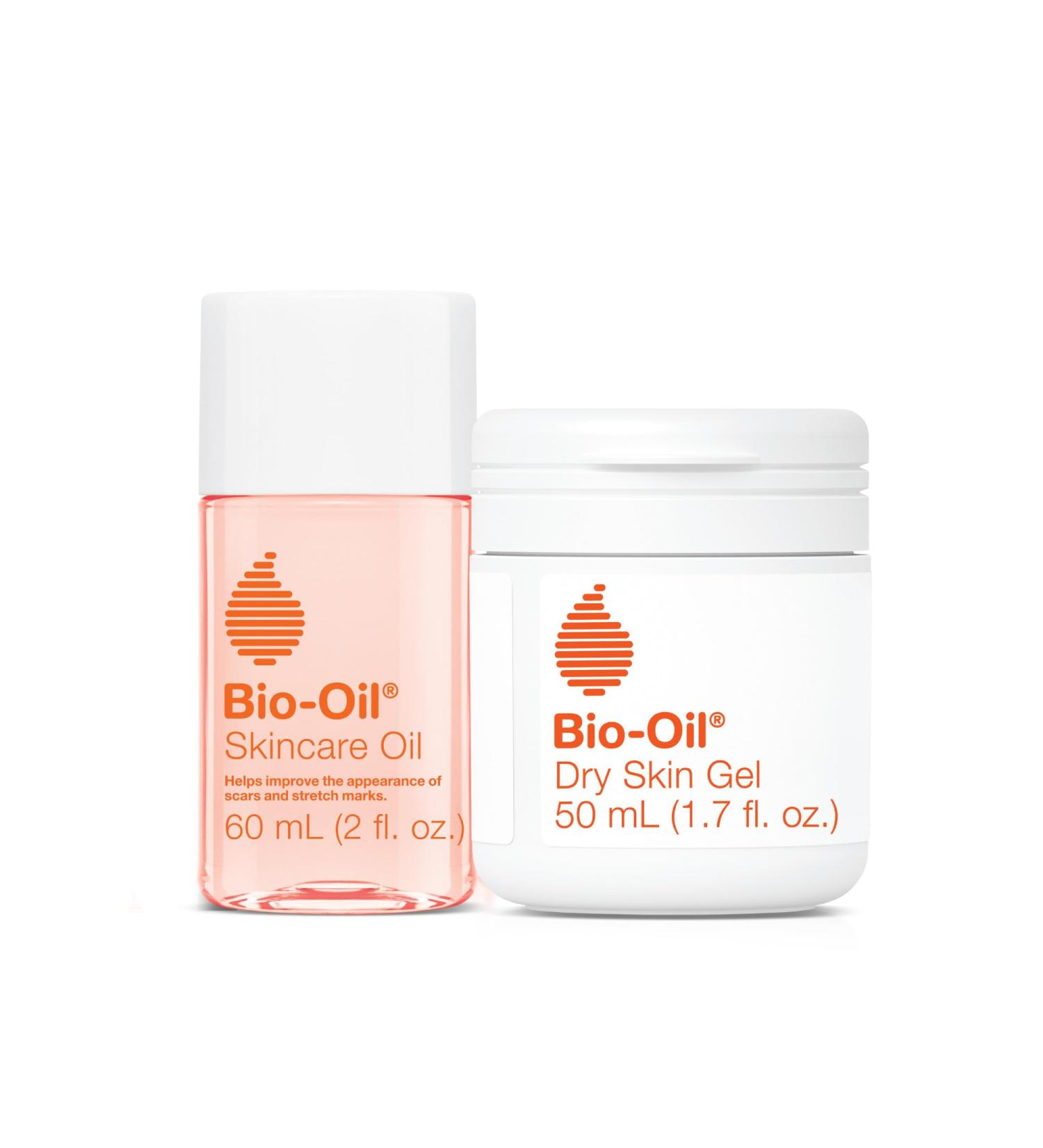 Bio-Oil Travel Skincare Bundle for Scars Stretch Marks and Dry Skin Includes Skin Care Oil (2 oz) and Dry Skin Gel (1.7 oz) - Buy Online on GoSupps.com