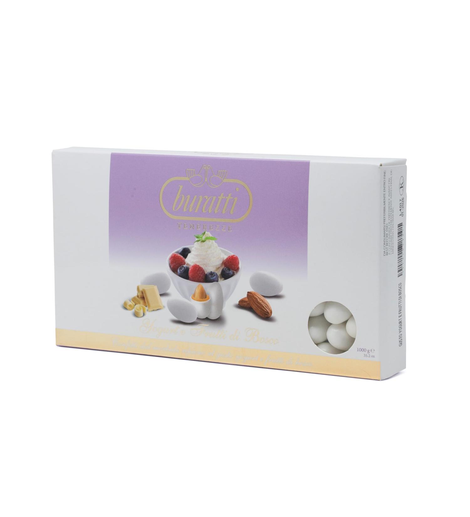 Buratti Confetti Tenerezze Forest Fruits Flavour Chocolate Coated Almonds 1 kg - Buy Online on GoSupps.com