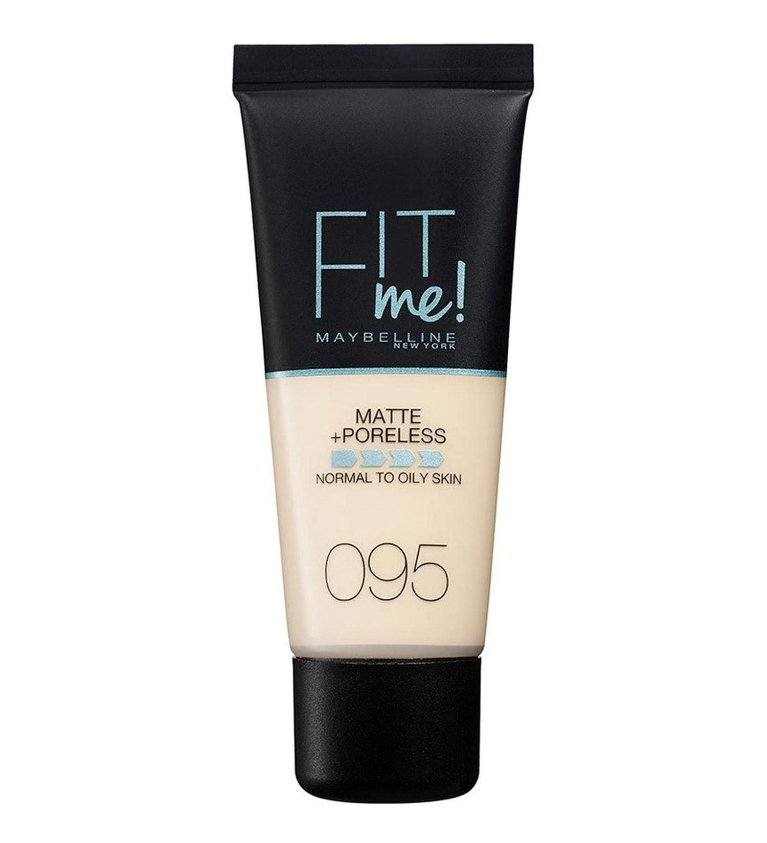 Maybelline Fit Me Matte & Poreless Foundation 095 Fair Porcelain 30ml 095 Fair Porcelain 30 ml (Pack of 1)