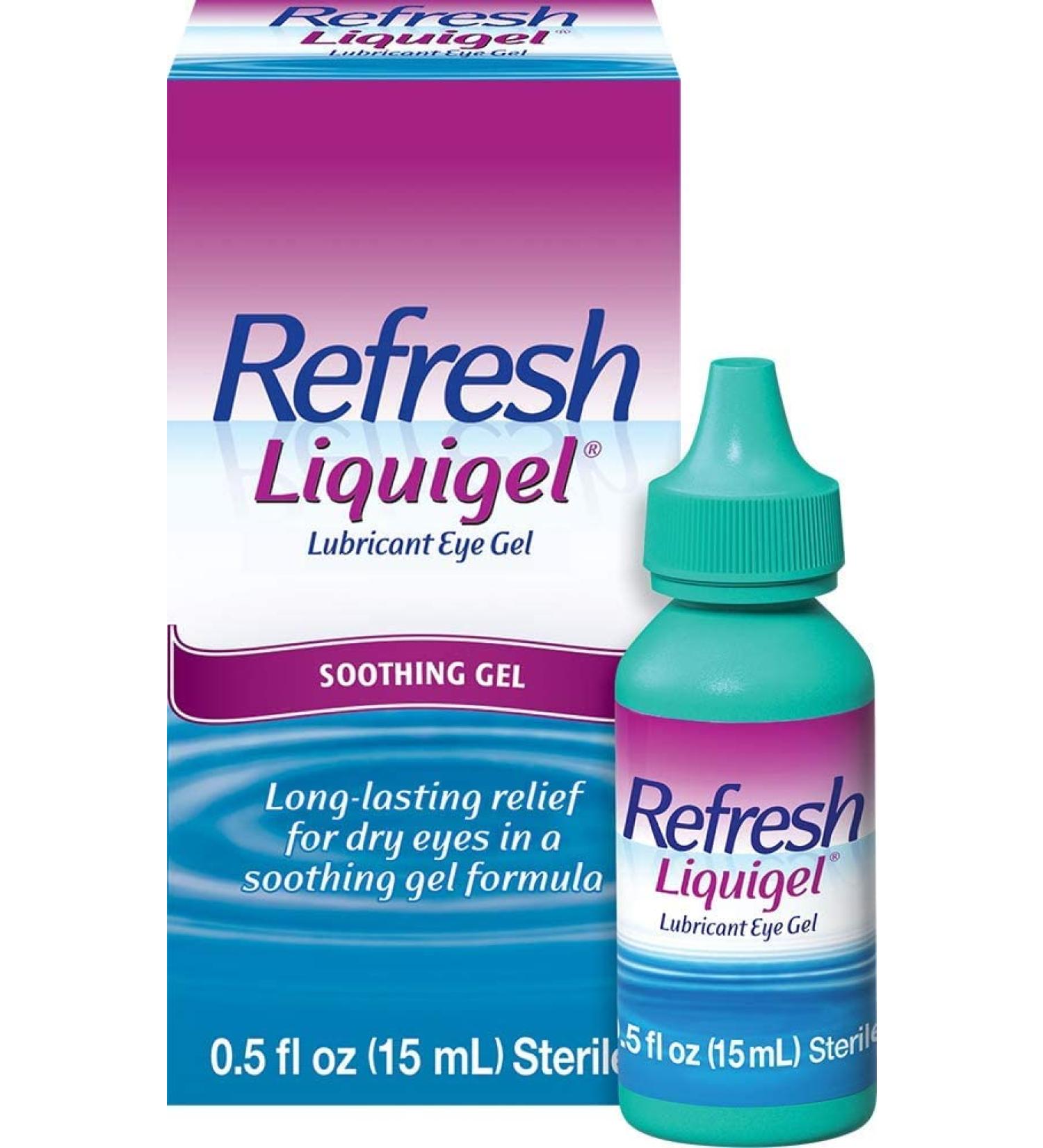 Refresh Liquigel Lubricant Eye Drops Soothing Gel - 0.5 fl oz Pack of 5 - Buy Online on GoSupps.com