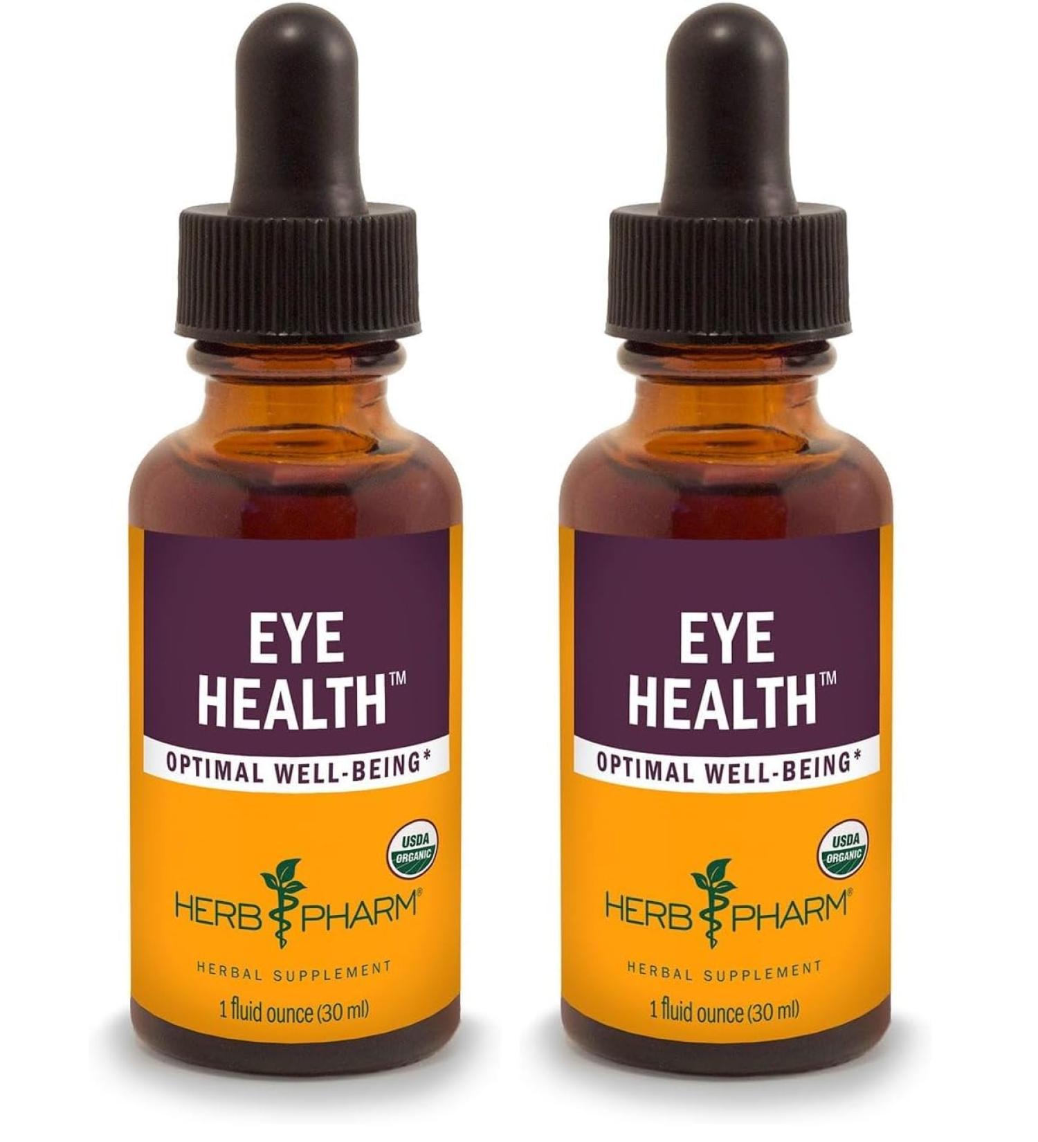 Herb Pharm Eye Health Liquid Herbal Formula with Bilberry and Goji Liquid Extracts - 1 Ounce (Pack of 2) 1 Fl Oz (Pack of 2) - Buy Online on GoSupps.com