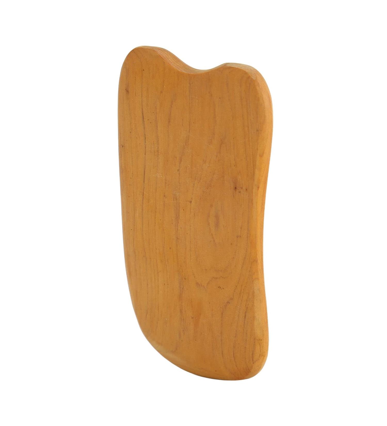 Verdant Touch Gua Sha Massage Tool - Ergonomic Wood Board for Body Beauty & Portable Comfort - Buy Online on GoSupps.com