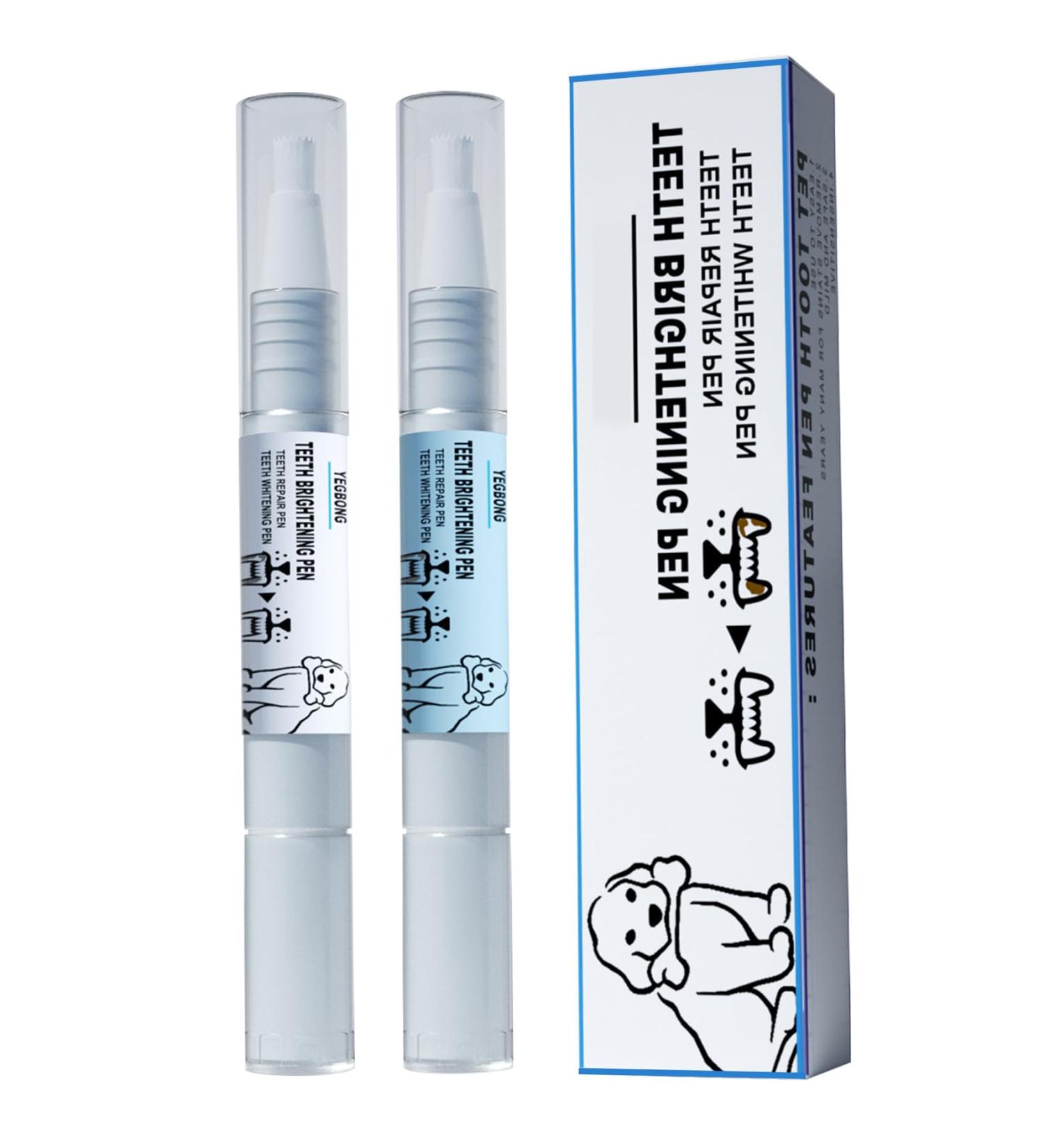 2Pack Pets Dog Teeth Cleaning Pen Teeth Cleaning Pen Dogs Cats Natural Remover Tool Plaque Remover Natural Plants Teeth Repairing and Fresh Breath - Buy Online on GoSupps.com