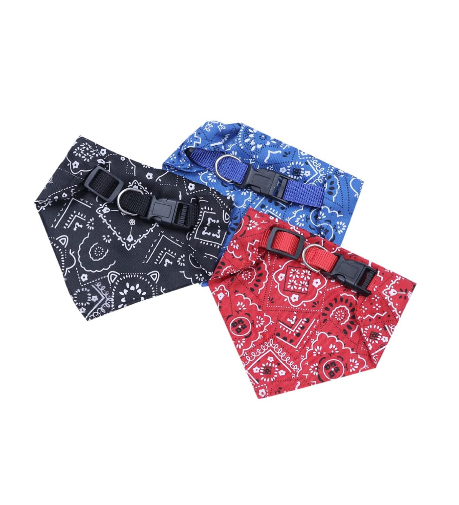 FRCOLOR 3pcs Puppy Collars Towel Bibs Pet Bandana Collar Pet Collar Scarf Accessories Necklace Small Dog L As Shown - Buy Online on GoSupps.com