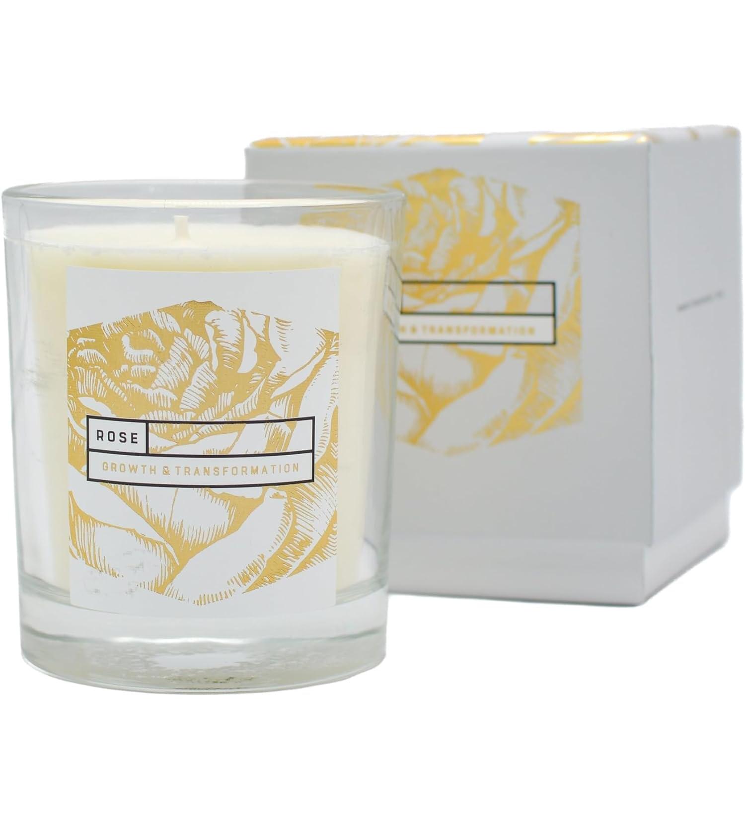 Kabbalah Centre Soy Scented Candle - Rose | Premium Aromatherapy Gift for Relaxation and Meditation - Buy Online on GoSupps.com