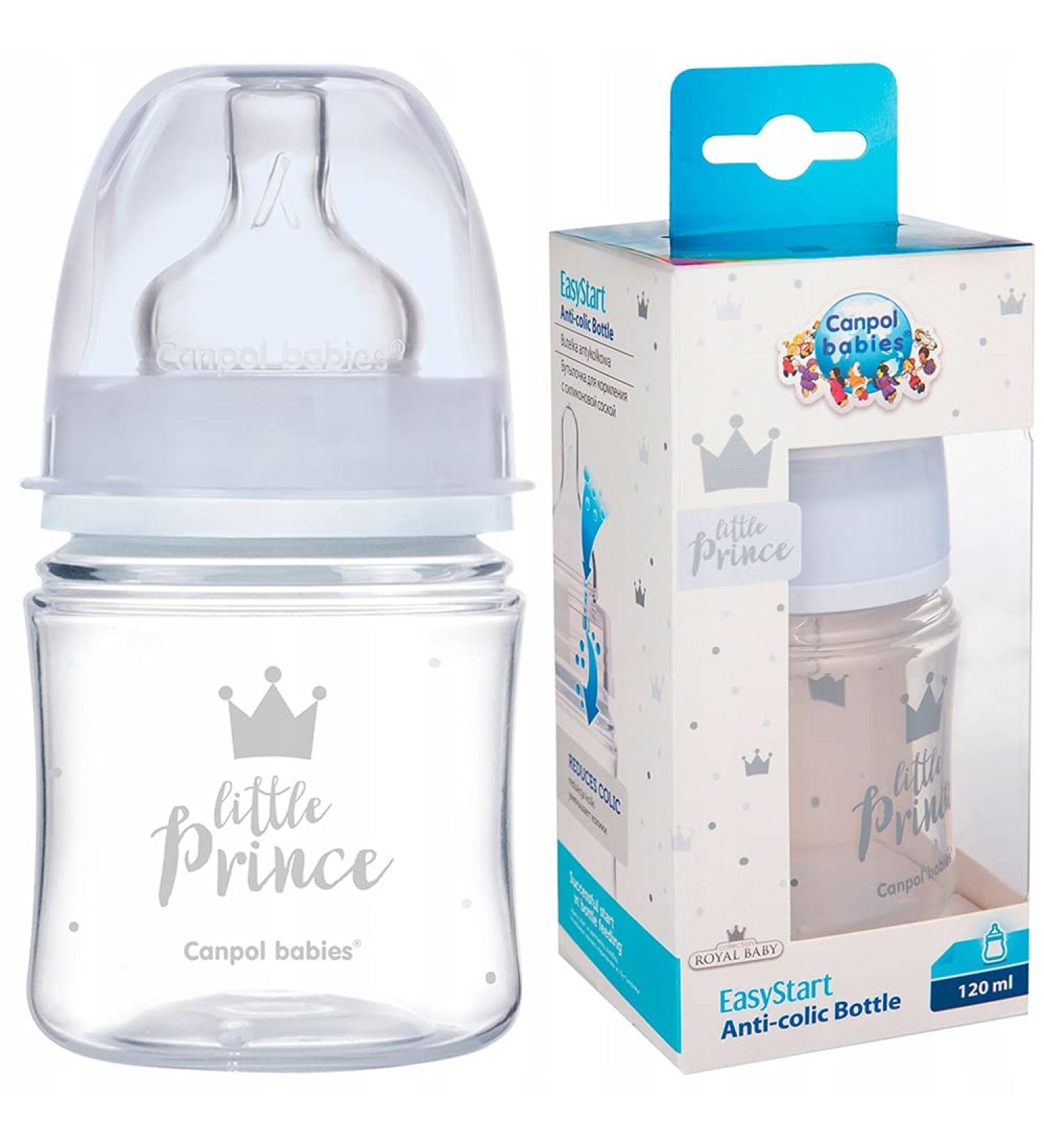 Canpol babies ROYAL CANNPOL BOTTLE WIDE ANTICOLKER 120 ml - Buy Online on GoSupps.com