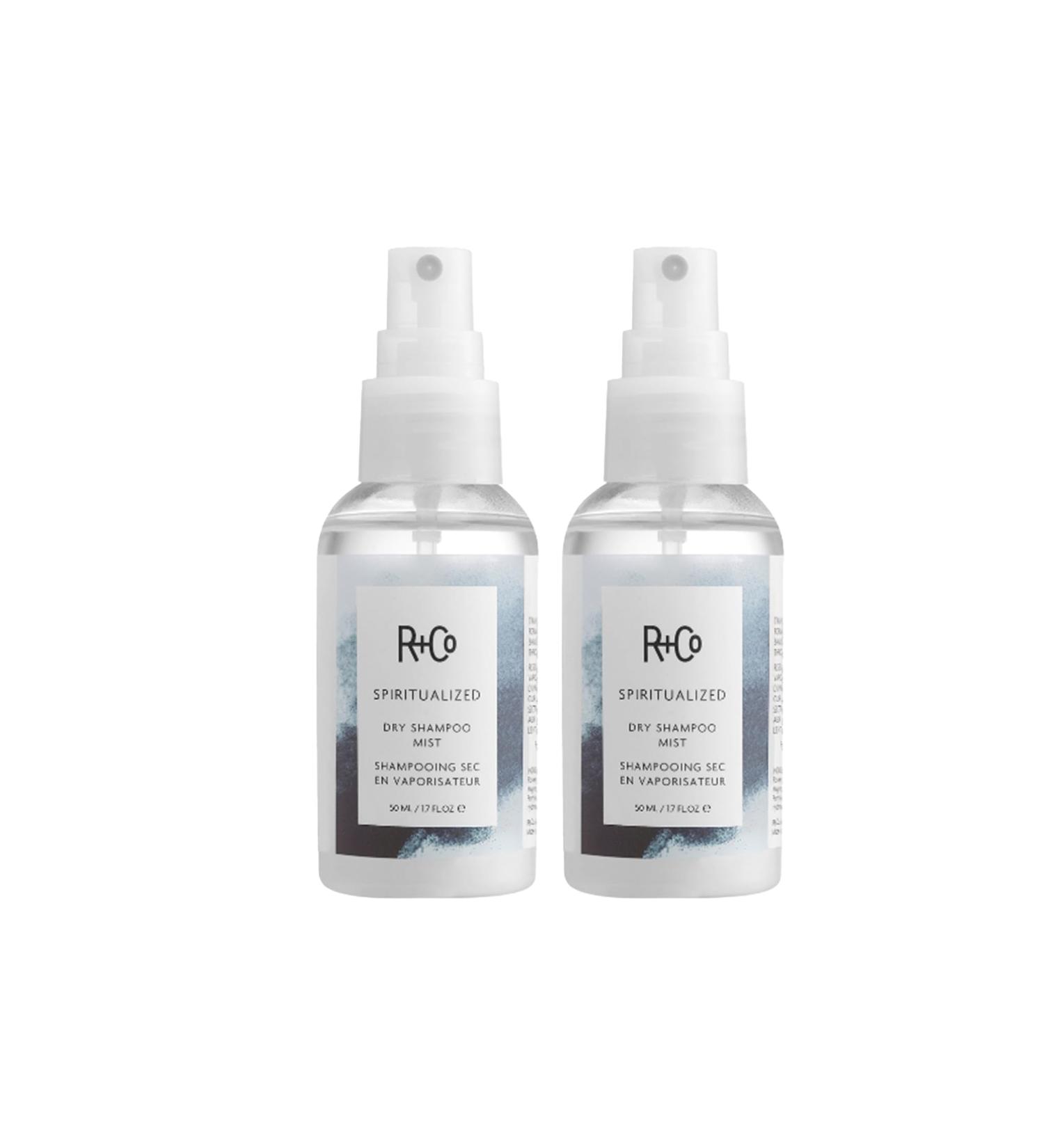 R+Co Spiritualized Dry Shampoo Mist Travel Size | Post-Workout Non-Aerosol Formula | Removes Build Up + Soothes Scalp + Extends Wash | TSA Approved | Vegan + Cruelty-Free | Set of 2 Spiritualized Dry Mist Shampoo- 1.7 Fl Oz (Pack of 2) - Buy Online on GoSupps.com