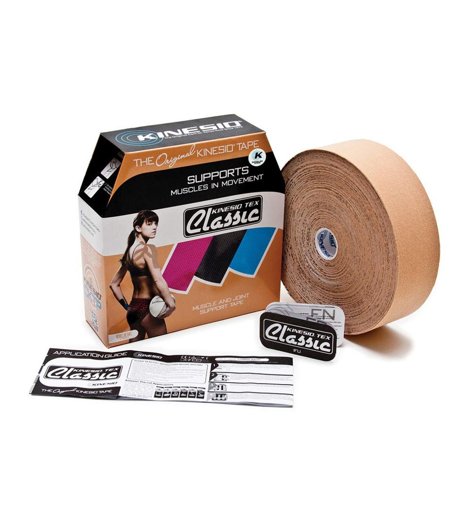 Kinesio Tex Classic Athletic Tape Bulk Roll - Beige 2 x 103 ft - Pack of 1 - Buy Online on GoSupps.com
