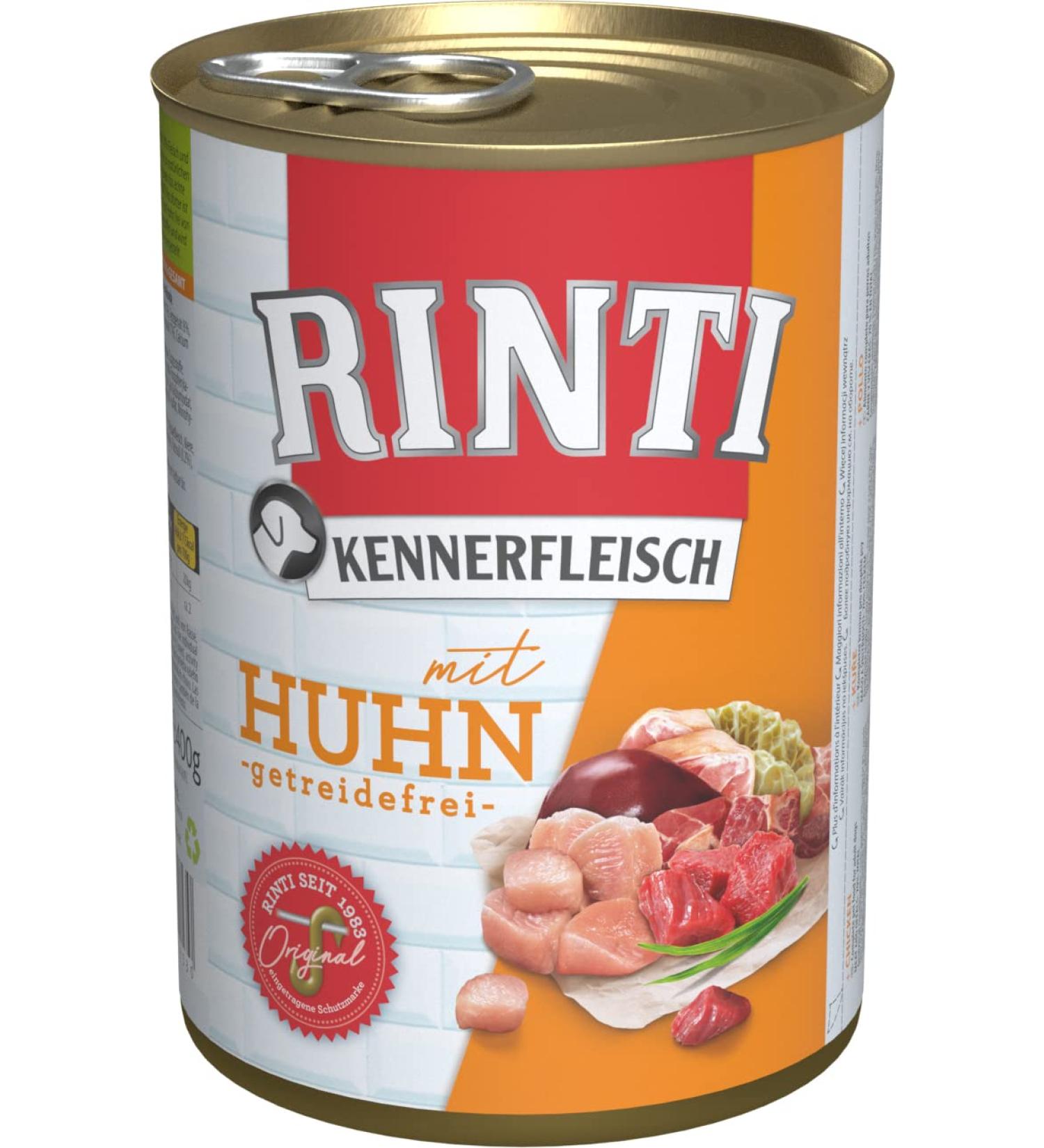 RINTI Kennerfleisch Chicken 24 x 400 g Chicken 400 g (pack of 24)
