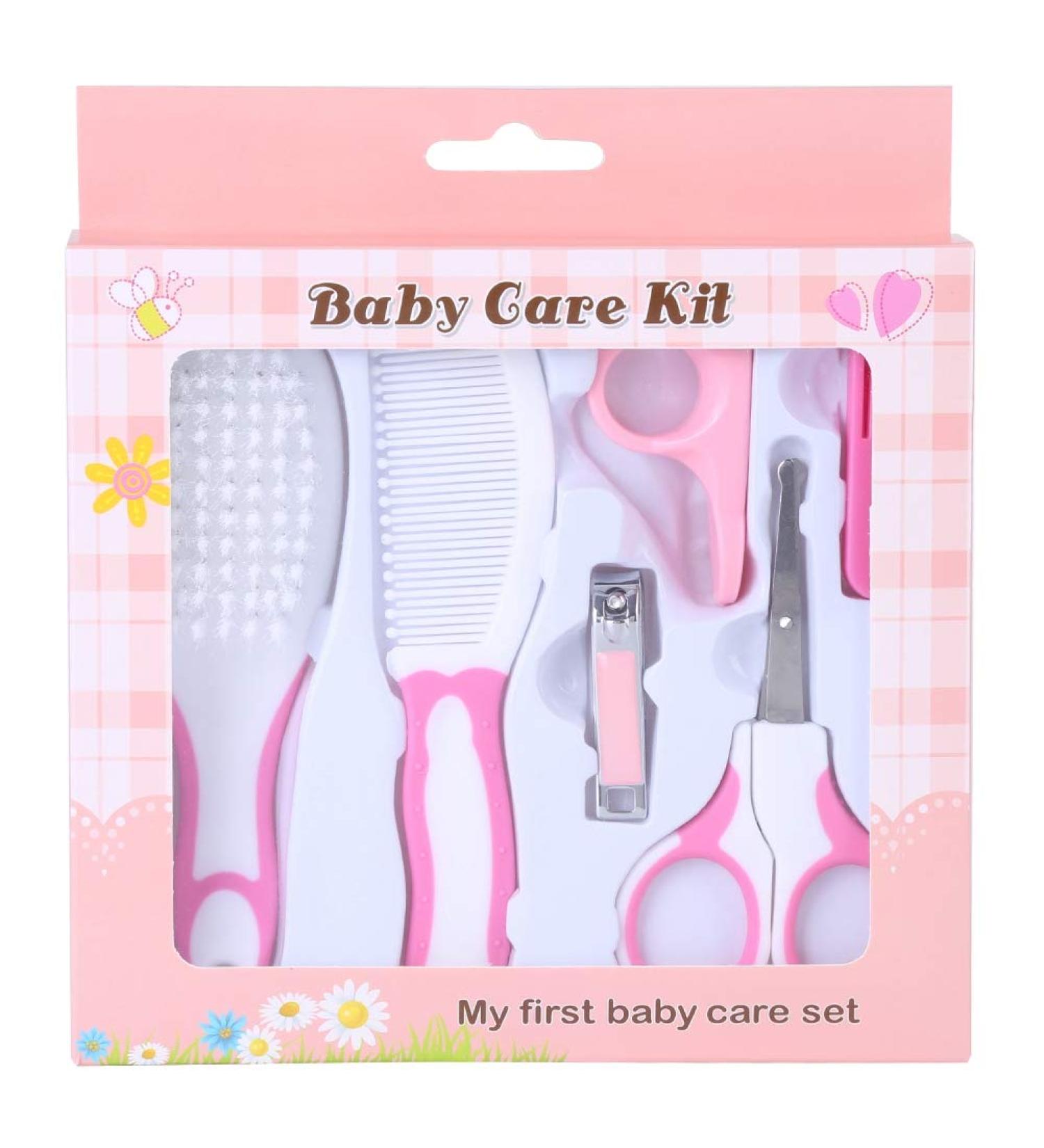 6Pcs Baby Healthcare & Grooming Kit - Nail Clipper, Scissor, Ear Pick - for Newborns, Infants, Toddlers - Boys & Girls - Buy Online on GoSupps.com