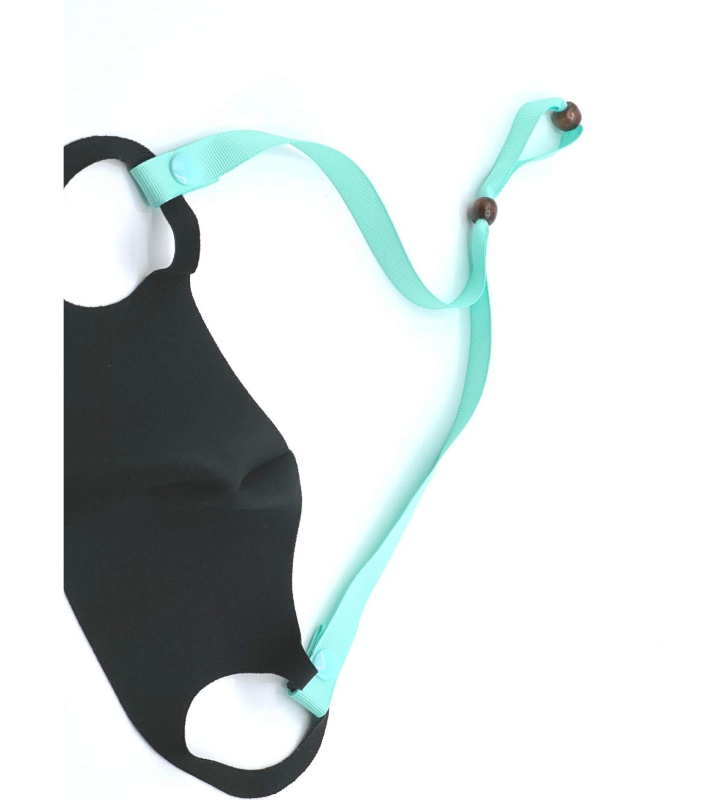 Shop The Original Masklette - Fashionable Mask Holder & Lanyard in Boho Blue | Keep Your Mask Close & Clean - Buy Online on GoSupps.com