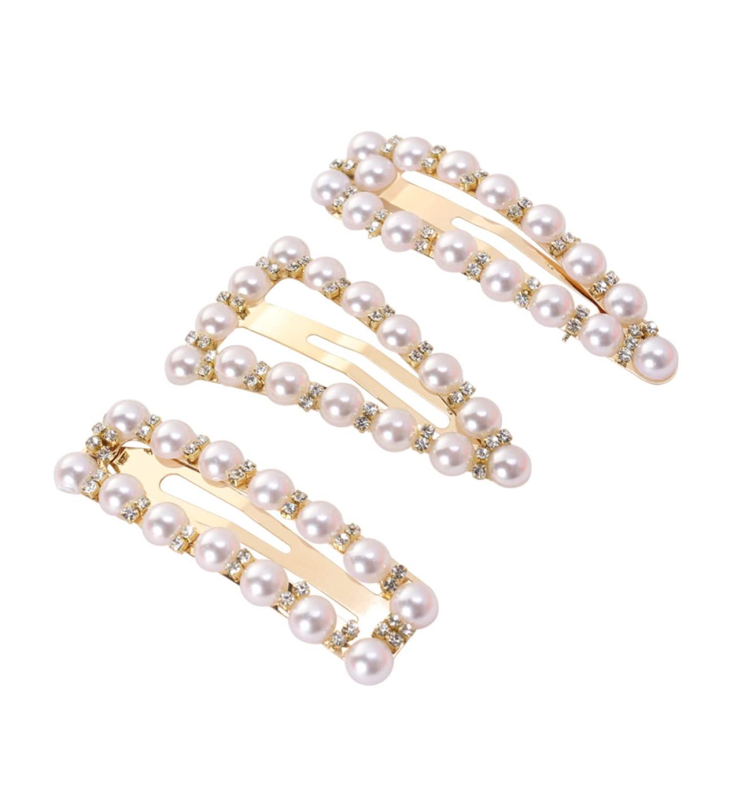 Hair Clip Headband Women Rhinestone Headwear 3 Pcs Headwear for Women Rhinestone Barrettes Hair - Buy Online on GoSupps.com