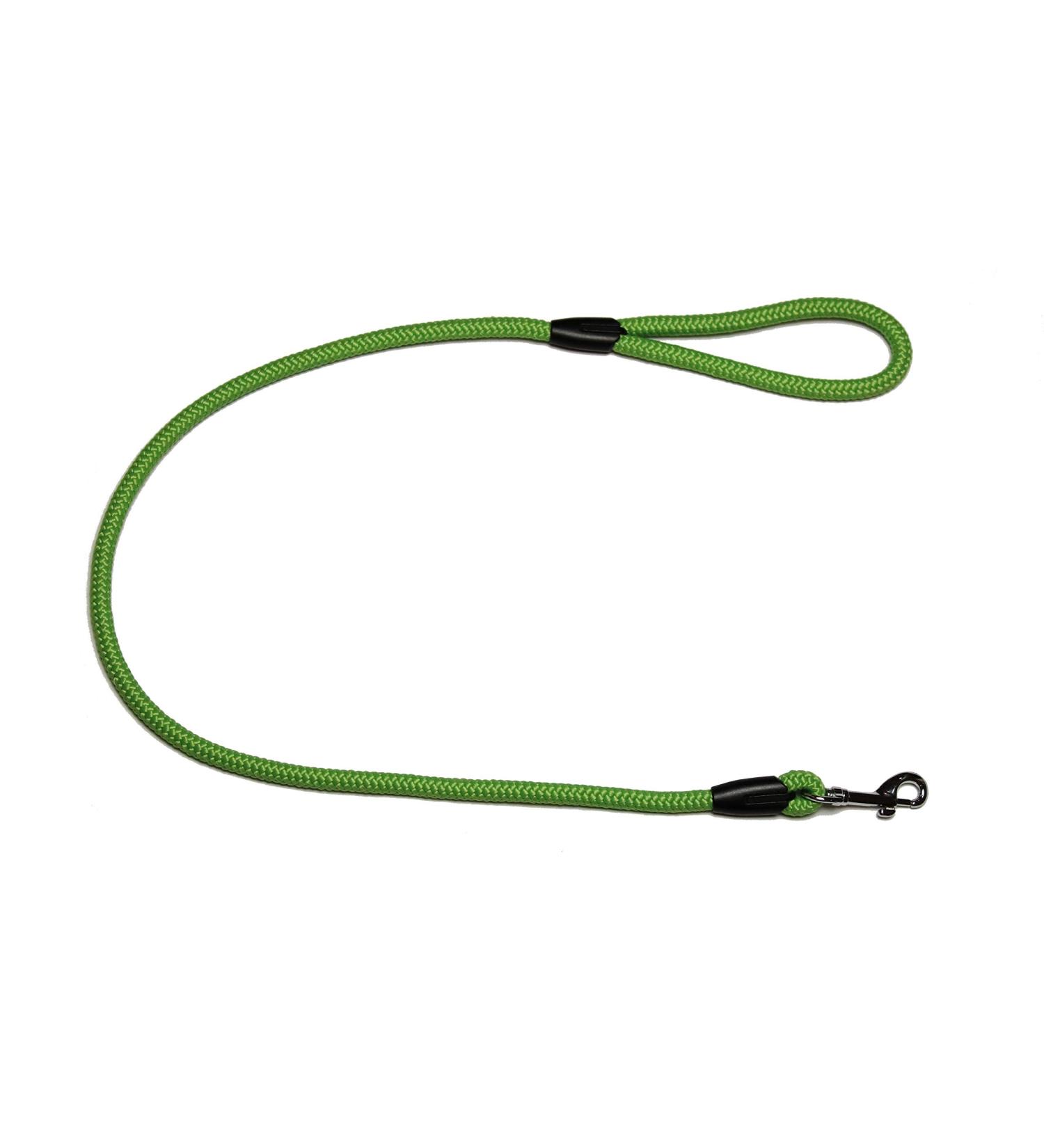 Leash - Rope leash with hand loop Basic 10mm 27 colours 7 lengths (1.00 m Kiwi) 1.00 m kiwi