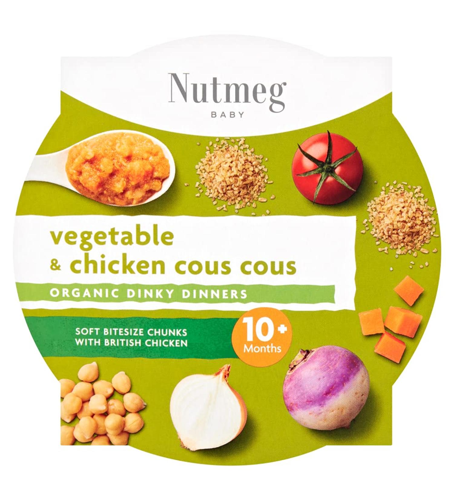 Nutmeg Vegetable & Chicken Cous Cous 10M+ 190G 1 x 1 g