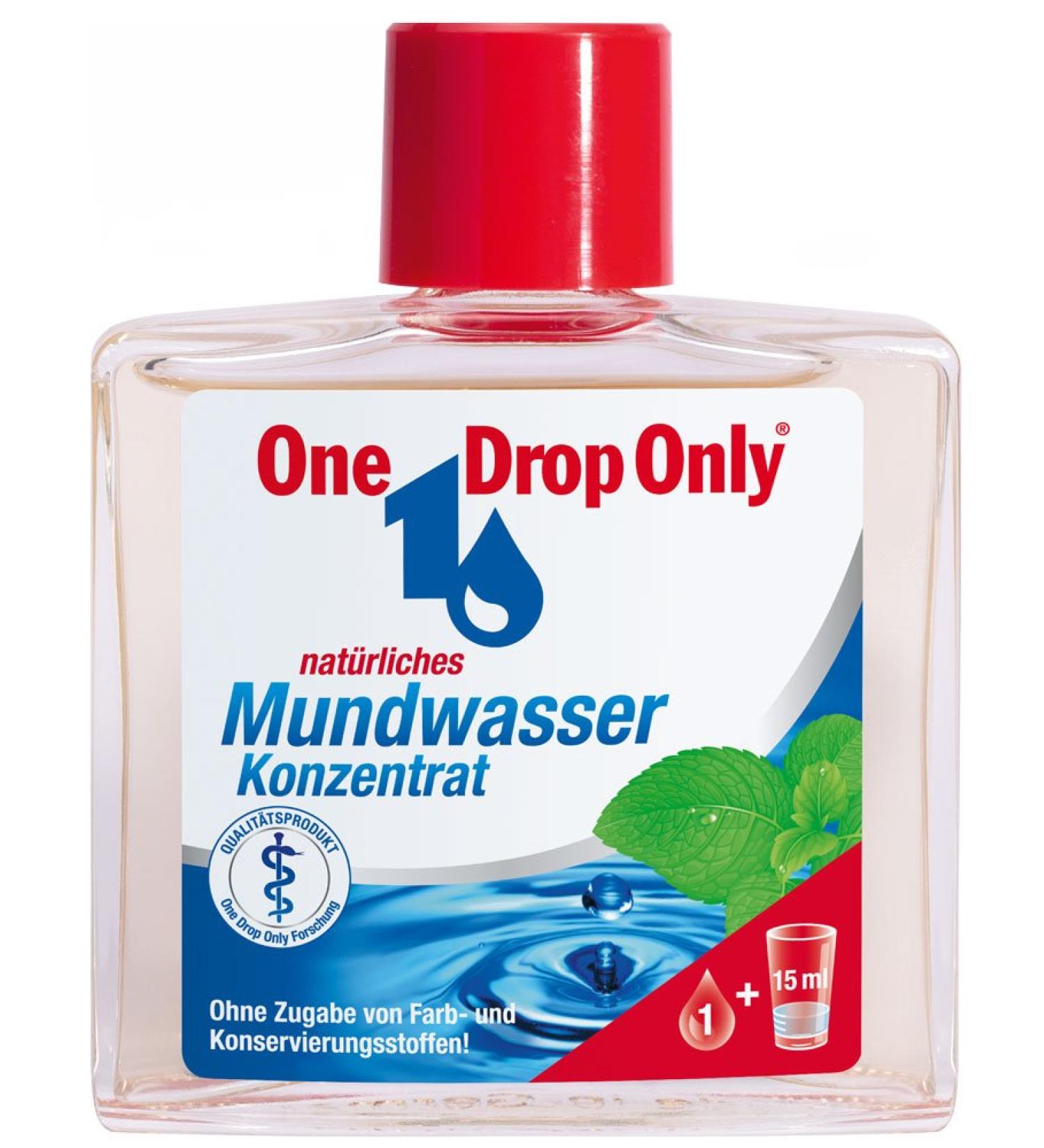 One drop Only mouthwash concentrate antibacterial natural and without fluoride 1 x 50 ml/for daily use protects against gingivitis combats bad breath (1 x 50 ml)