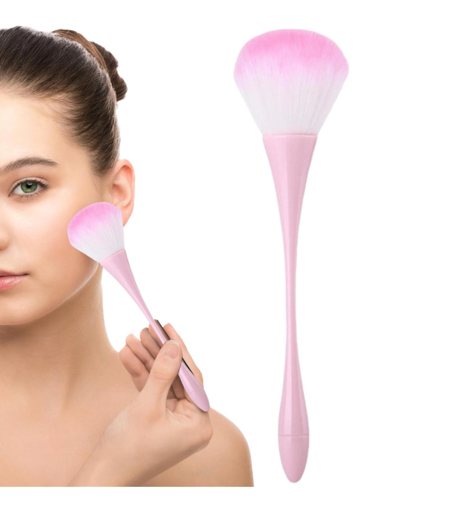 Powder Blush Brush Loose Powder Brush for Makeup - Powder Foundation Brush Nail Brushes Face Makeup Tool for Complete Coverage and Prefect Finish pink - Buy Online on GoSupps.com