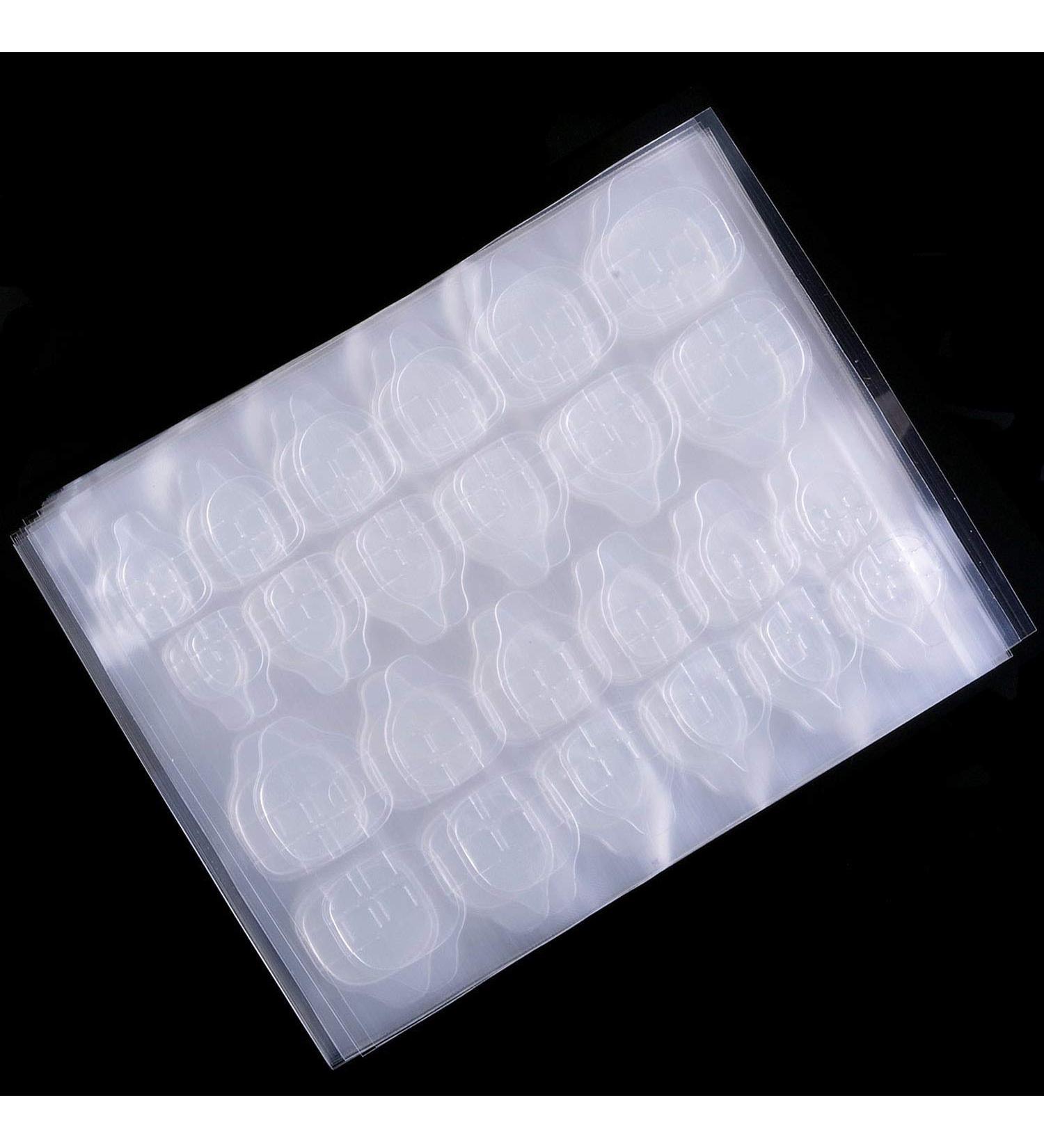 Laza 1200 Pcs Thin Breathable Adhesive Tabs Fake Nail Glue Sticker - Germany Jelly Gel | Double Sided Tips for Acrylic False Nails Manicure - Buy Online on GoSupps.com