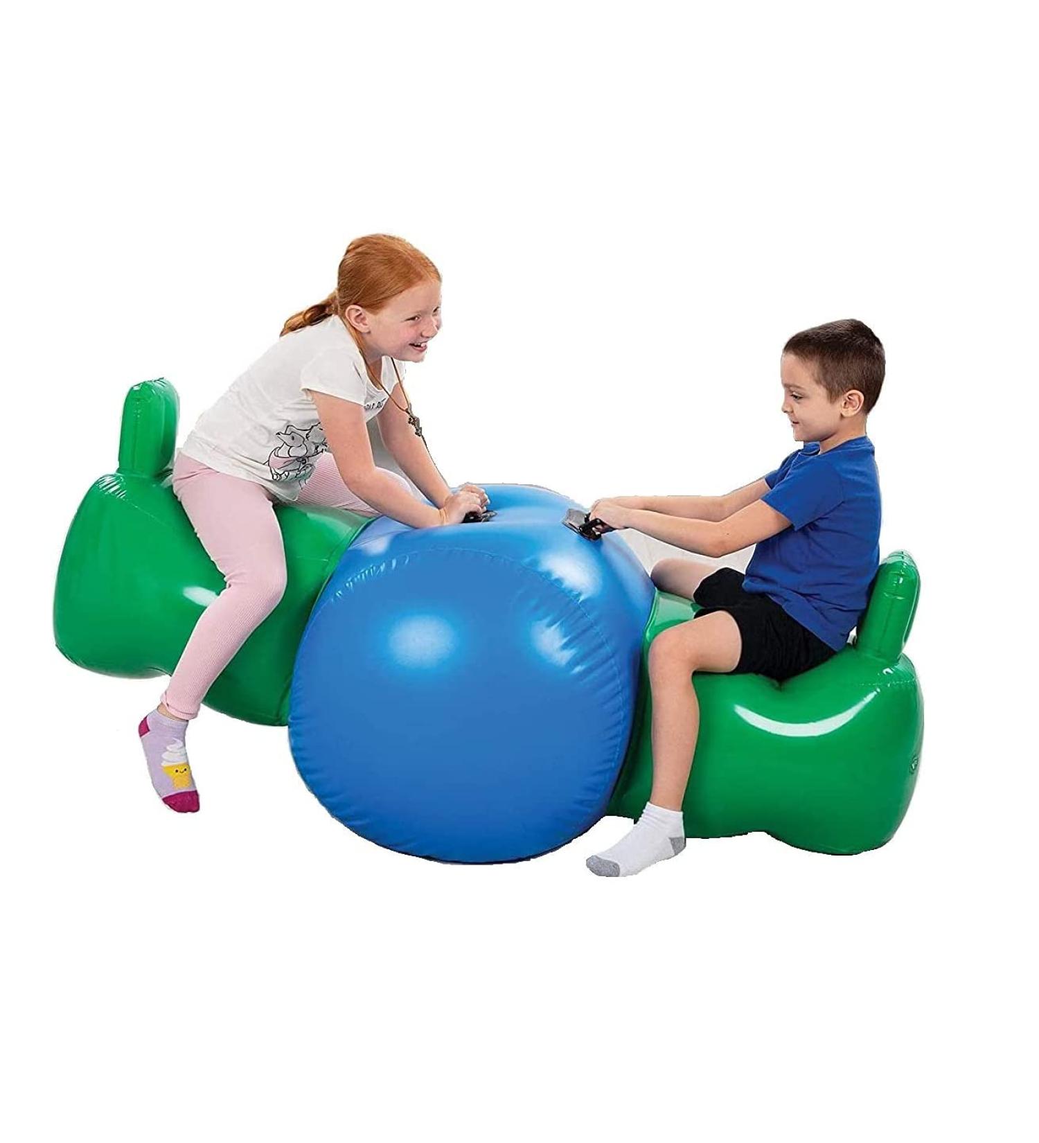 Kovot 6ft Inflatable Seesaw Rocker for Kids Ages 3+ - Indoor & Outdoor Use - Buy Online on GoSupps.com