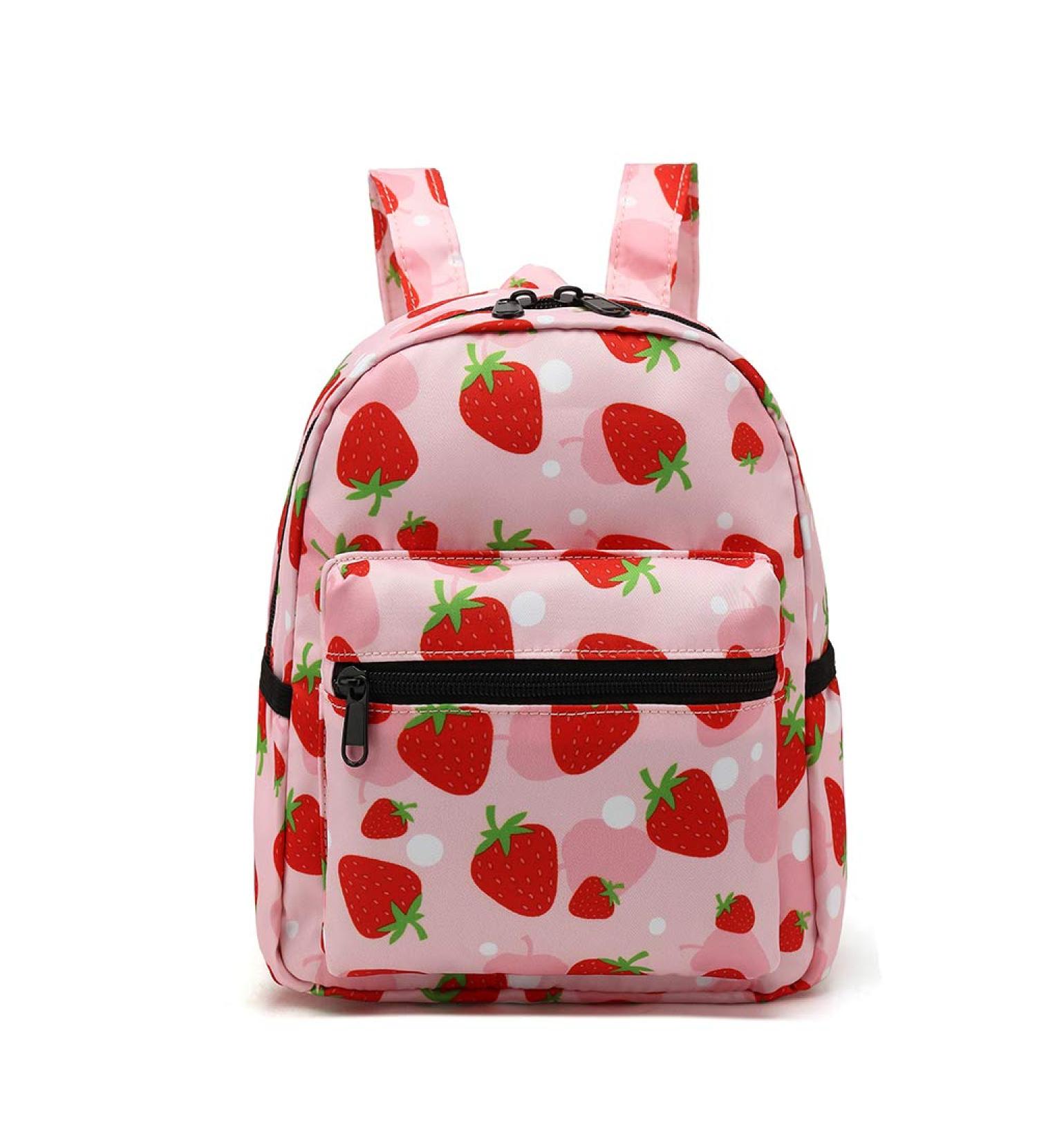 YiXiamo Cute Mini Lightweight Water-Repellent Strawberry Backpack for Girls and Adults - Buy Online on GoSupps.com