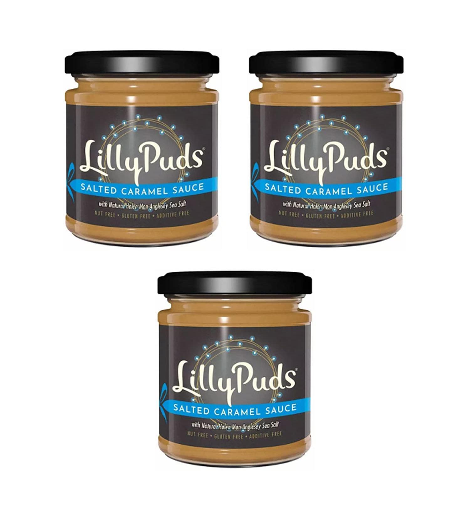 LillyPuds Salted Caramel Sauce 190g - Pack of 3