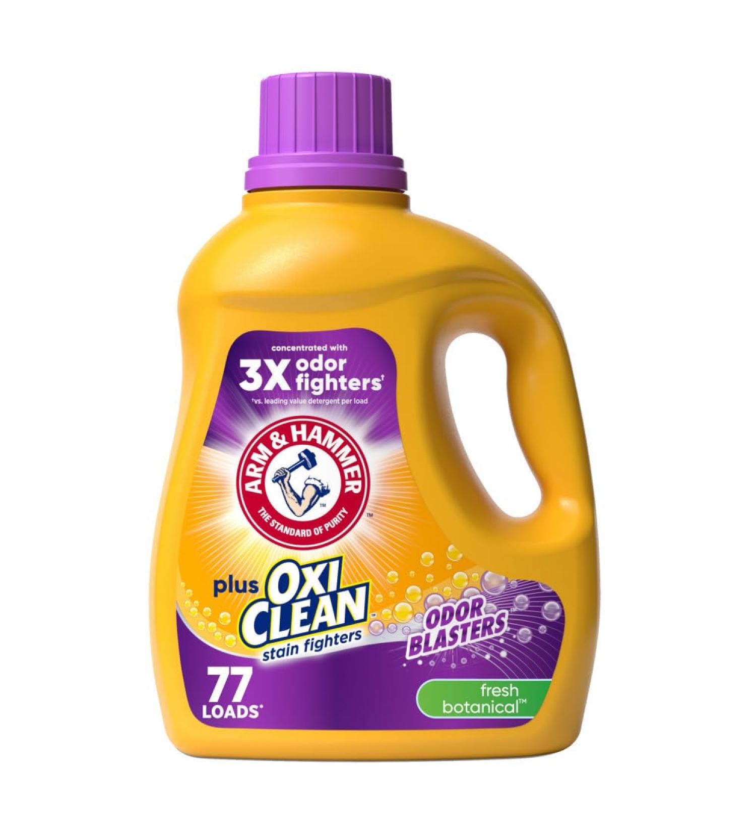 Arm & Hammer Plus OxiClean Odor Blasters Liquid Laundry Detergent - Fresh Botanical 77 Loads 100.5 Fl oz - Ships Worldwide - Buy Online on GoSupps.com