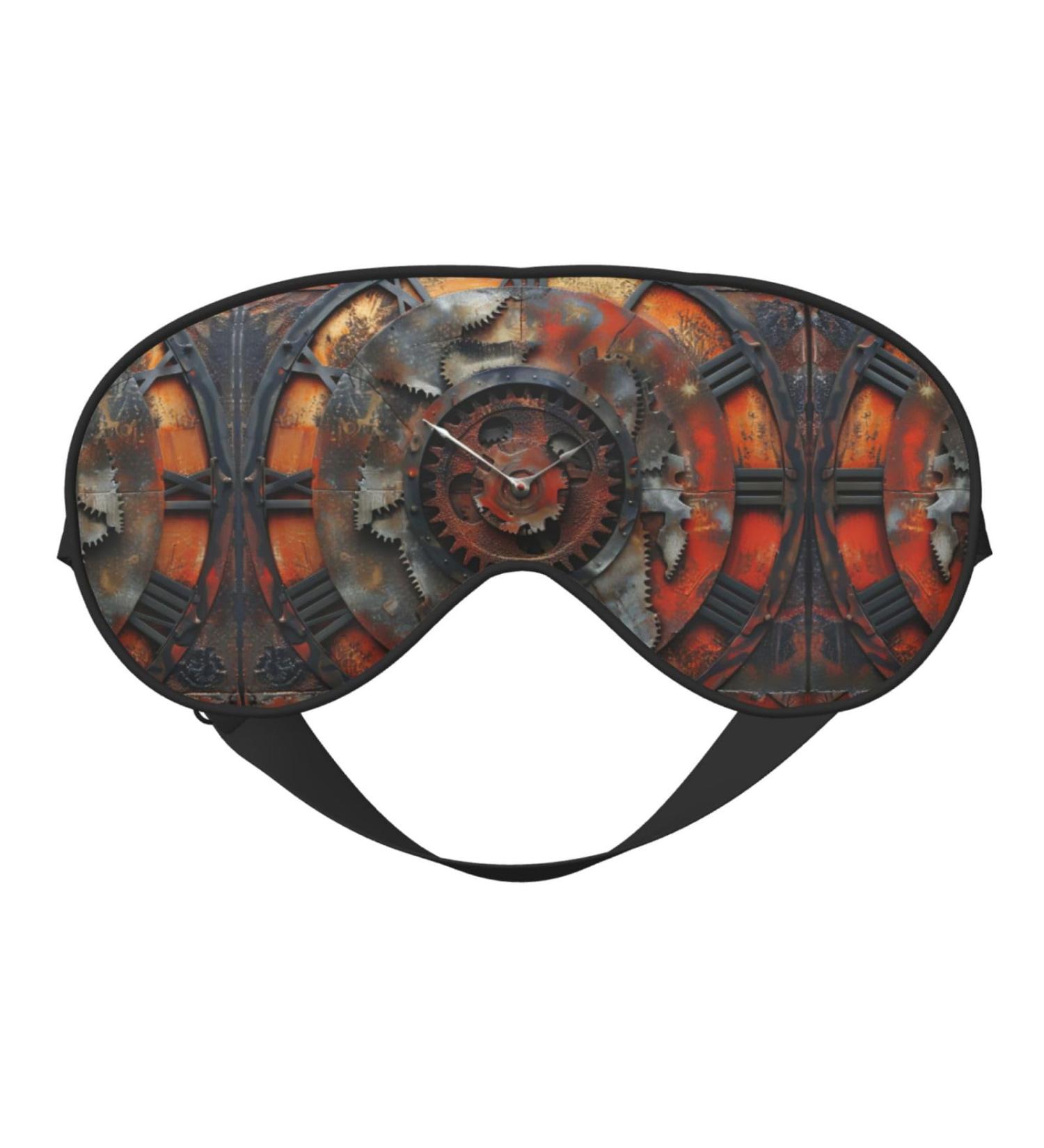 SSIMOO Clock Gear Print Eye Mask - Ultra-Soft Light-Blocking for Optimal Comfort & Restful Sleep - International Shipping Available - Buy Online on GoSupps.com