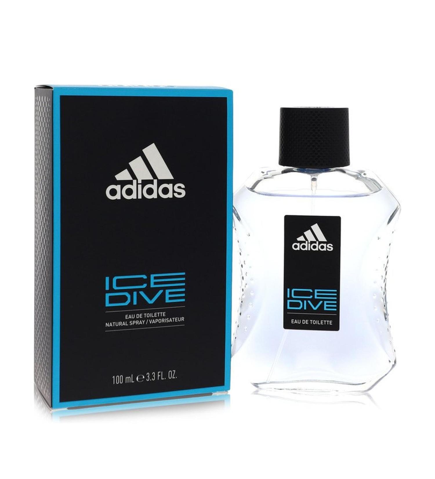 Adidas Ice Dive/Adidas EDT Spray 3.4 oz (100 ml) Sandalwood Vanilla 1 Fl Oz (Pack of 1)