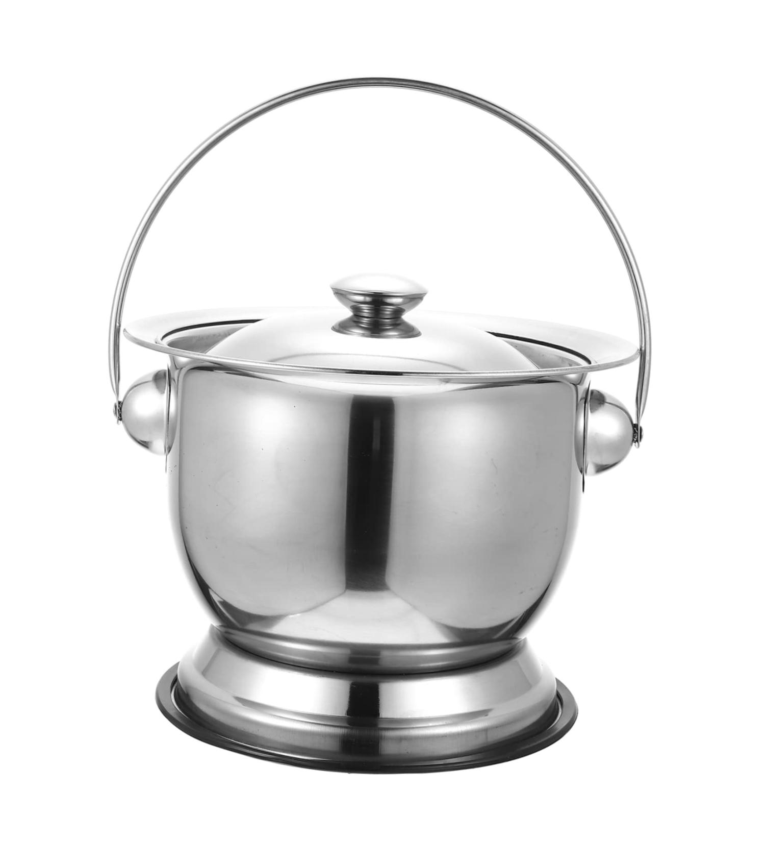 Stainless Steel Urine Bucket Portable Toilet Car Urinals for Men Urinals for Women Bedpans Pee Bottle Child Potty Urine Pot Night Pee Holder Covered Children Spittoon Bed Pan Chew - Buy Online on GoSupps.com