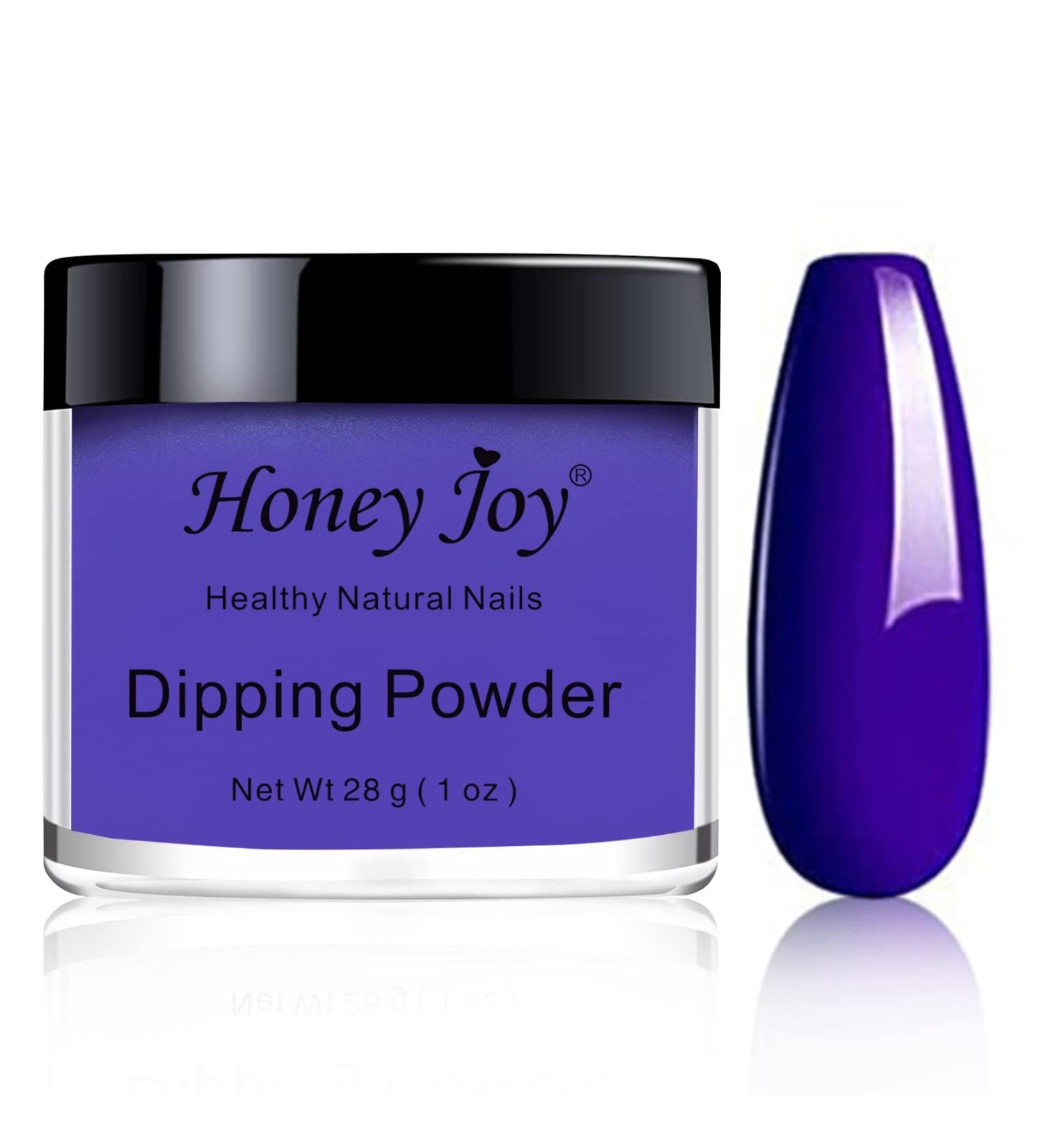 Dark Purple Nail Dip Powder - 28g/Box, No Lamp Cure, Natural Dry, Summer Gel Color (No.30) - Buy Online on GoSupps.com