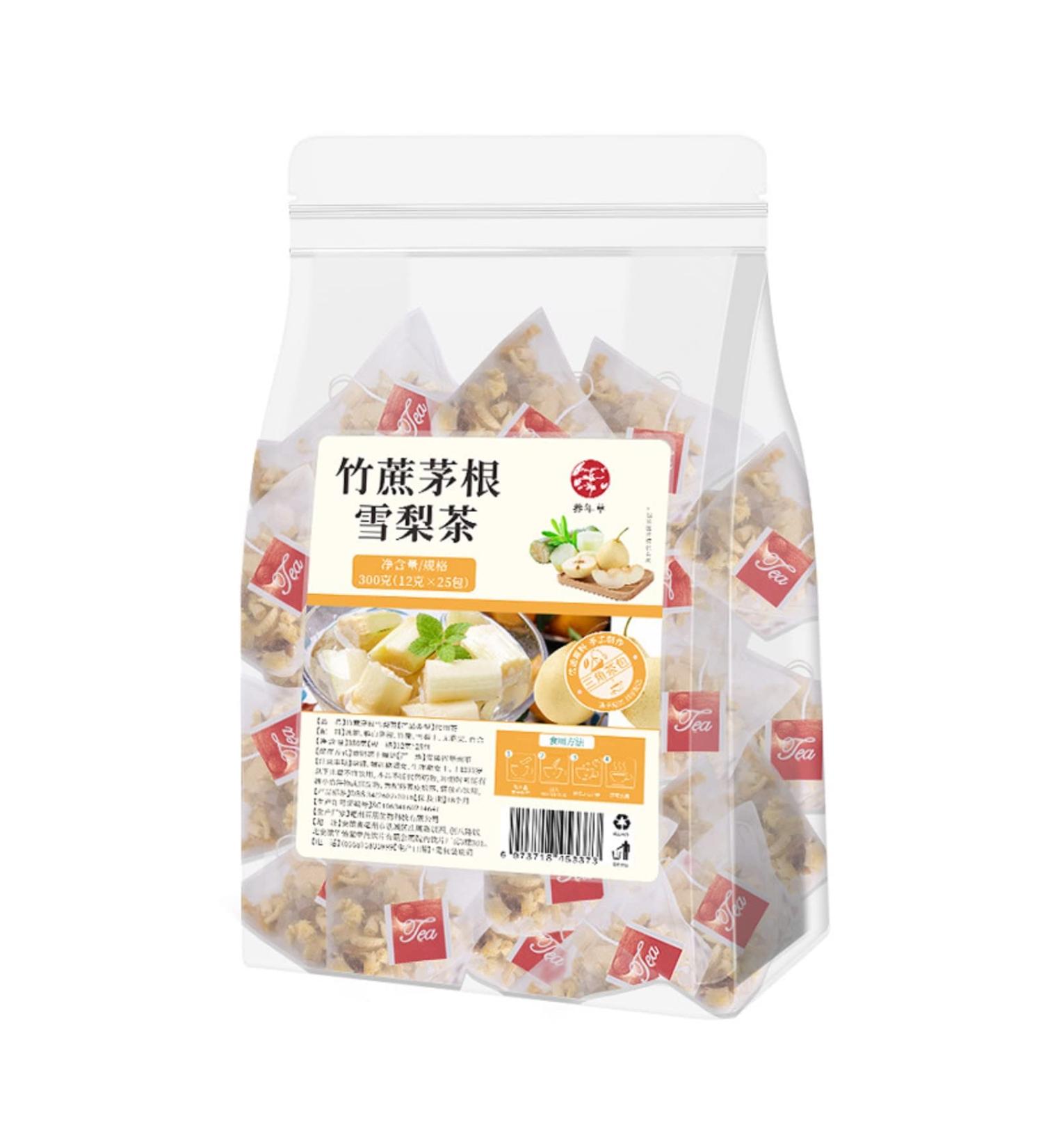 Enming Bamboo Cane Rock Sugar Pear Tea 300g - Natural and Refreshing Tea Blend - Buy Online on GoSupps.com