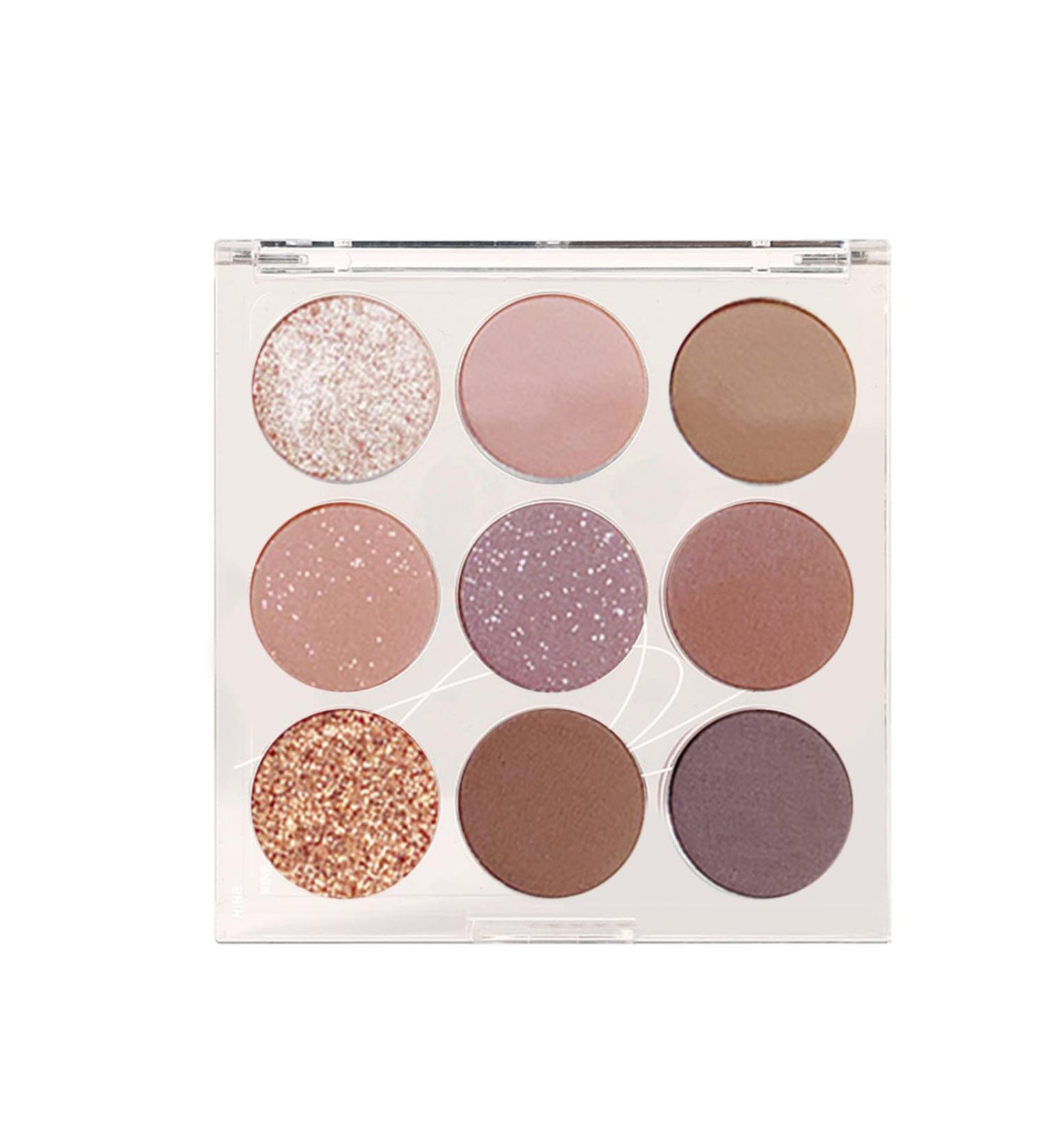Well People Cosmetics 9 Color Eyeshadow A Variety Of Delicate Textures Earth Colored Pearlescent Powder And Sequined Eyeshadows Eyeliner Pencil Charcoal 1 Count (Pack of 1) B