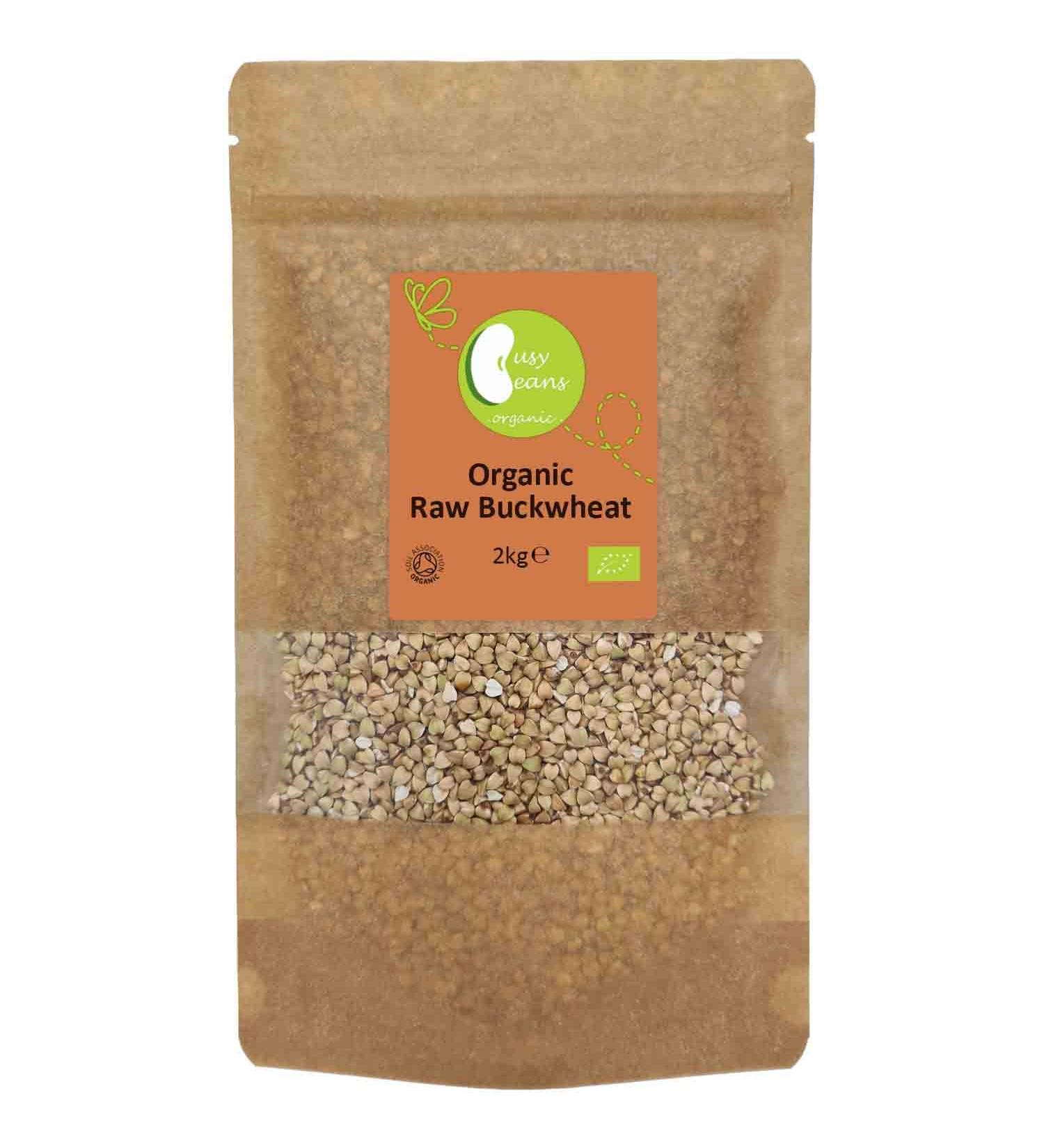Certified Organic Raw Buckwheat (2kg) by Busy Beans Organic - Buy Online on GoSupps.com
