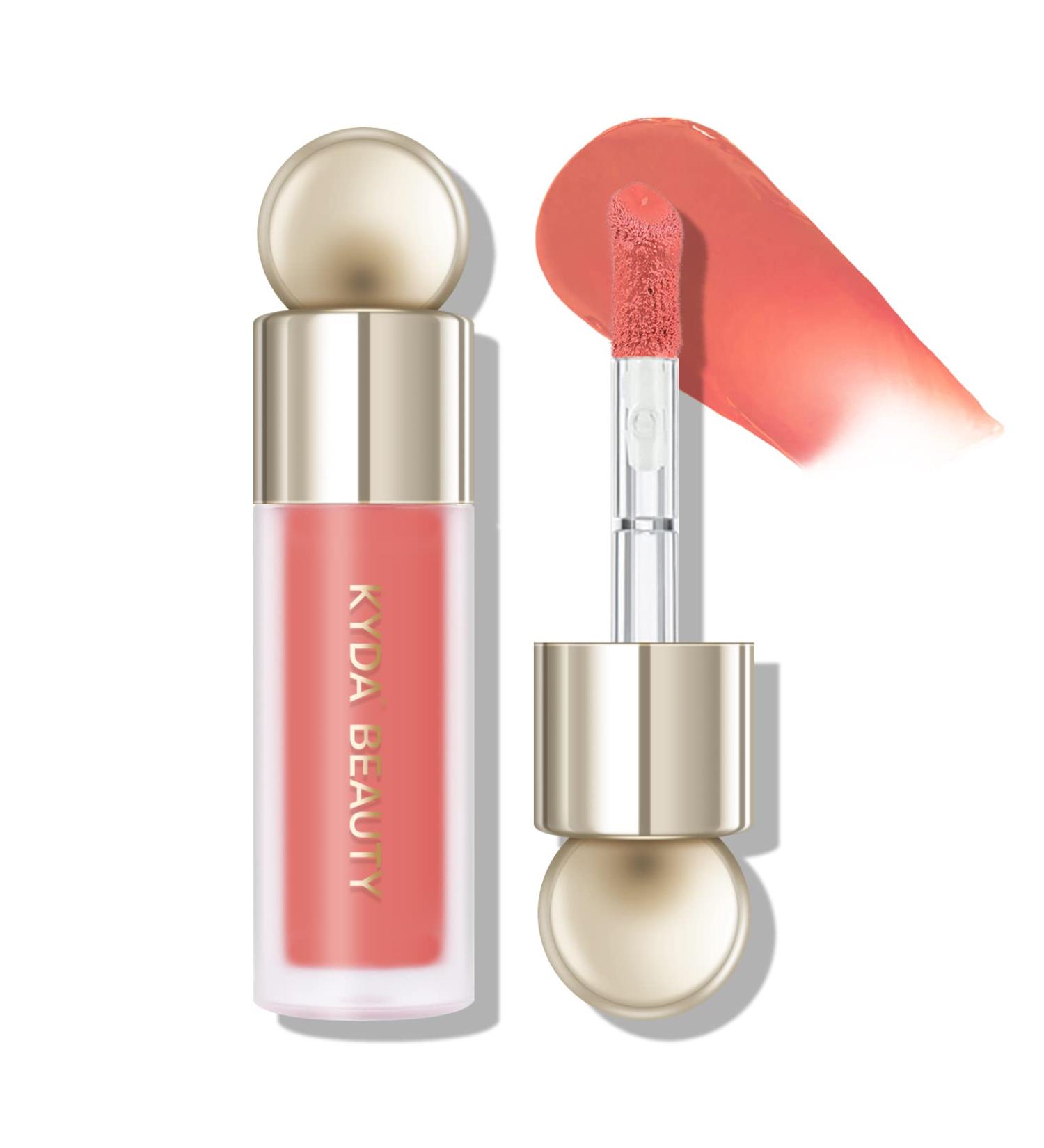 KYDA Liquid Blush- Natural Matte Finish Cheek Tint- Moisturizing Lightweight Blendable- Joy Peach- 7.50 ml - Buy Online on GoSupps.com