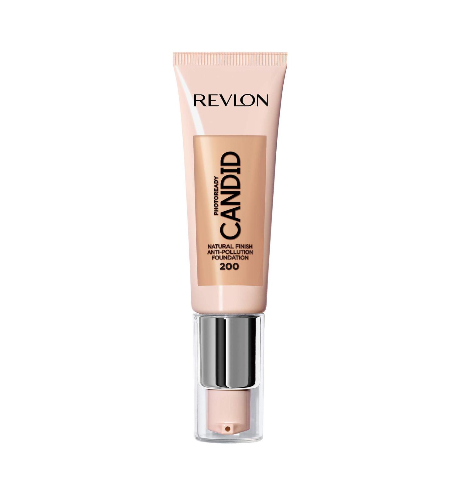 Revlon PhotoReady Candid Natural Finish Foundation with Anti-Pollution Antioxidant Anti-Blue Light Ingredients Nude (200) 22ml 200 Nude 22 ml (Pack of 1)